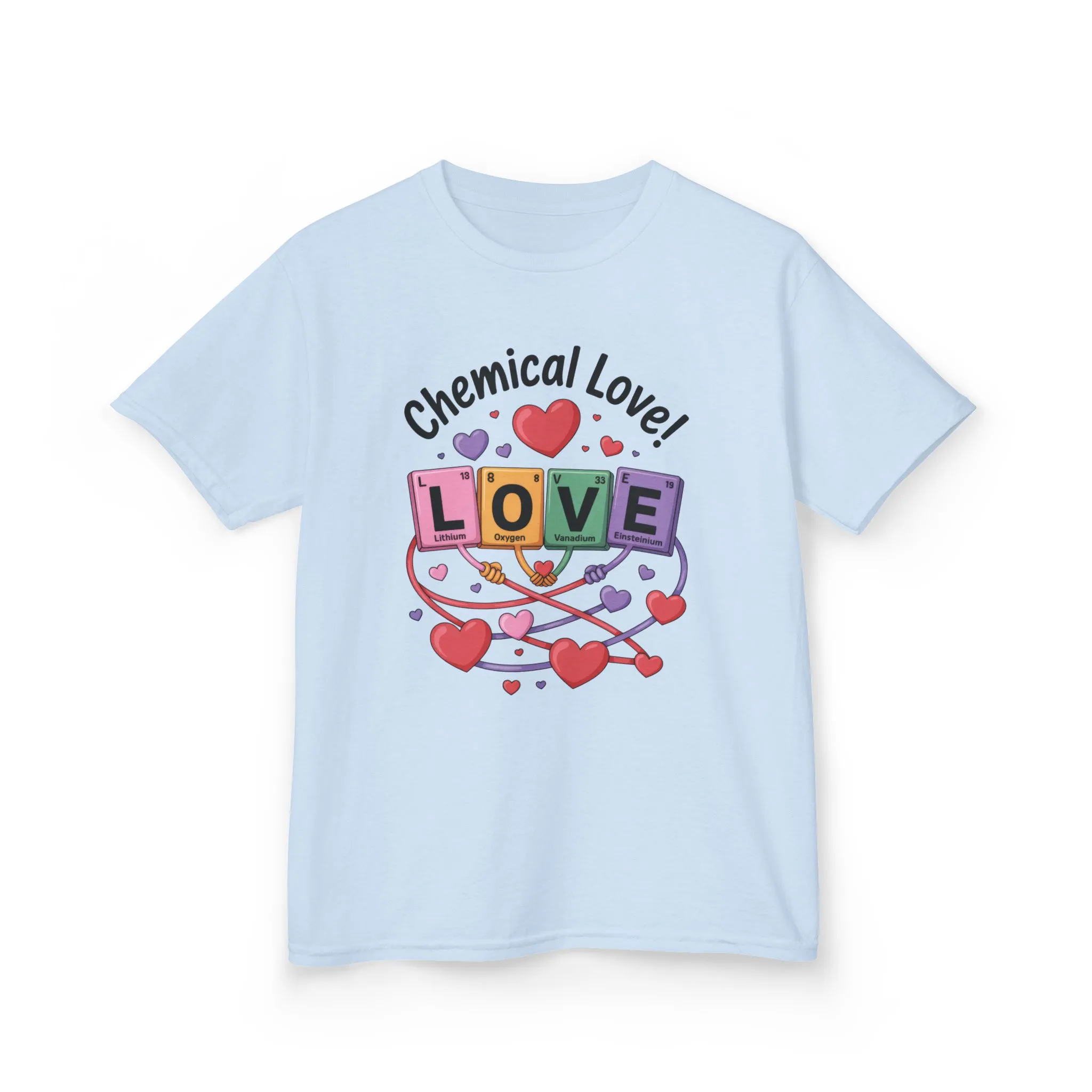 Kids Love Chemistry Girl Tee, Cute Gift for Science Lovers, Valentines Day, Fun Classroom Wear, Adorable Kids Shirt, Colorful Kids Apparel - Image 14