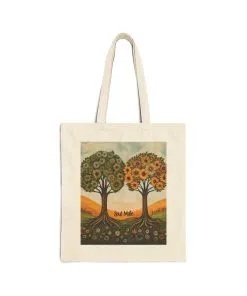 Soul Mate Canvas Tote Bag, Eco-Friendly Shopping Bag, Gift for Friends, Beach Tote, Artwork Design, Reusable Bag