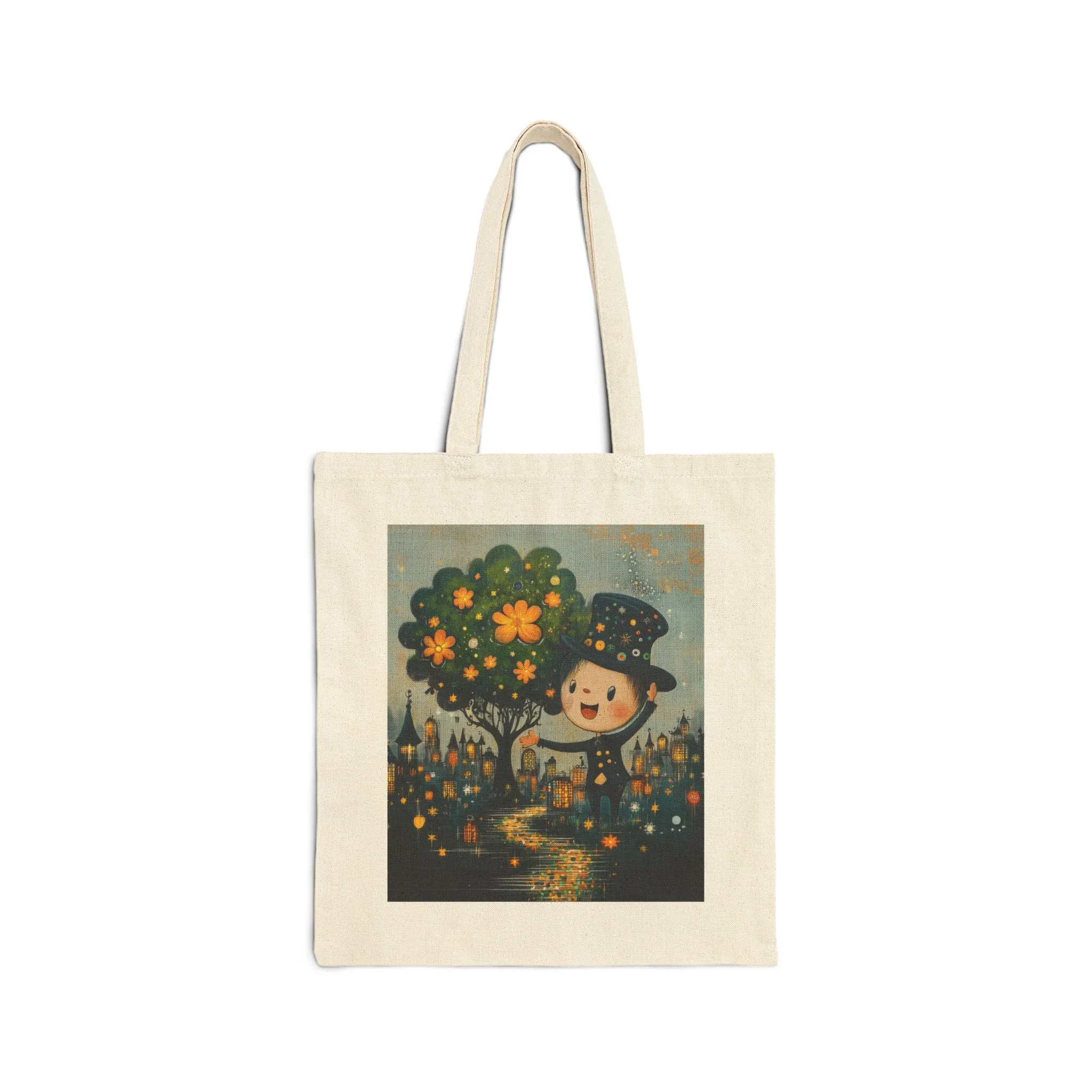 Eco-Friendly Cotton Canvas Tote Bag, Cute Gift for Nature Lovers, Beach Bag, Shopping Tote, Earth Day Accessory, Reusable Bag - Image 2