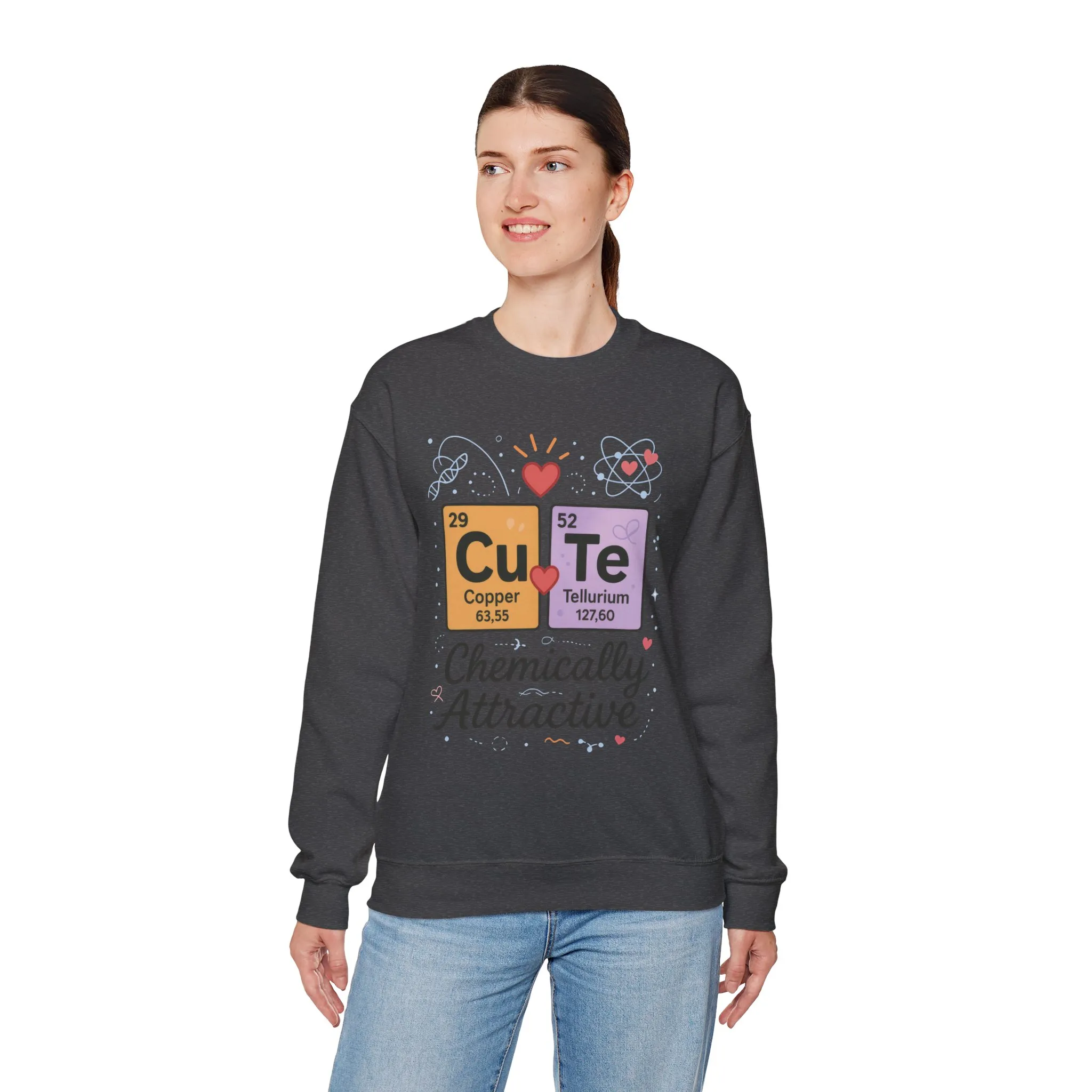 Cute Chemistry Sweatshirt for Women, Periodic Table Sweatshirt, Chemistry Gift for Her, Gift for Science Lovers, Valentine's Day Sweatshirt - Image 12
