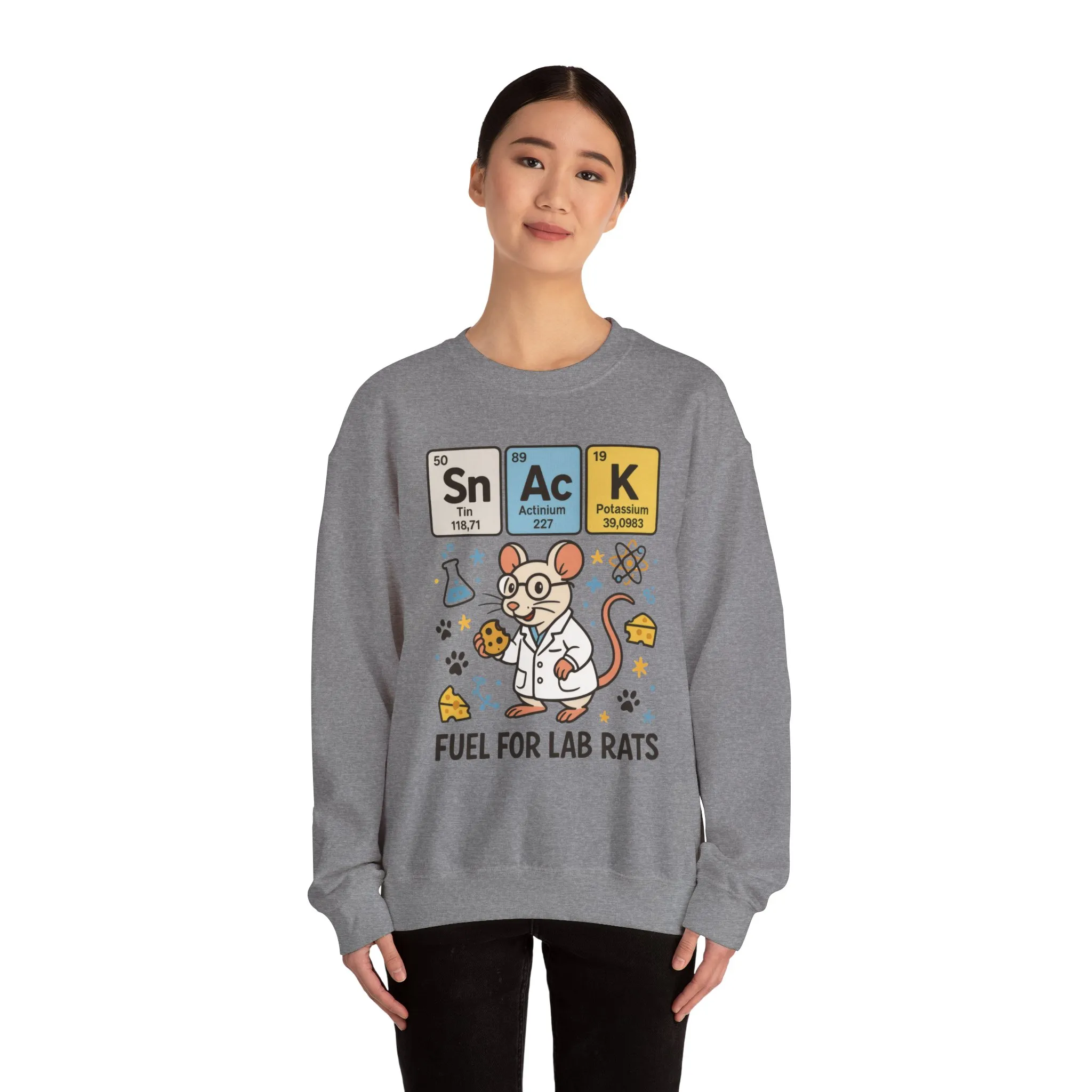 Lab Rat Science Sweatshirt, Science Crewneck, Funny Gift for Teachers, Chemistry Sweatshirt, Cute Lab Rat Design, Perfect for Birthdays - Image 12