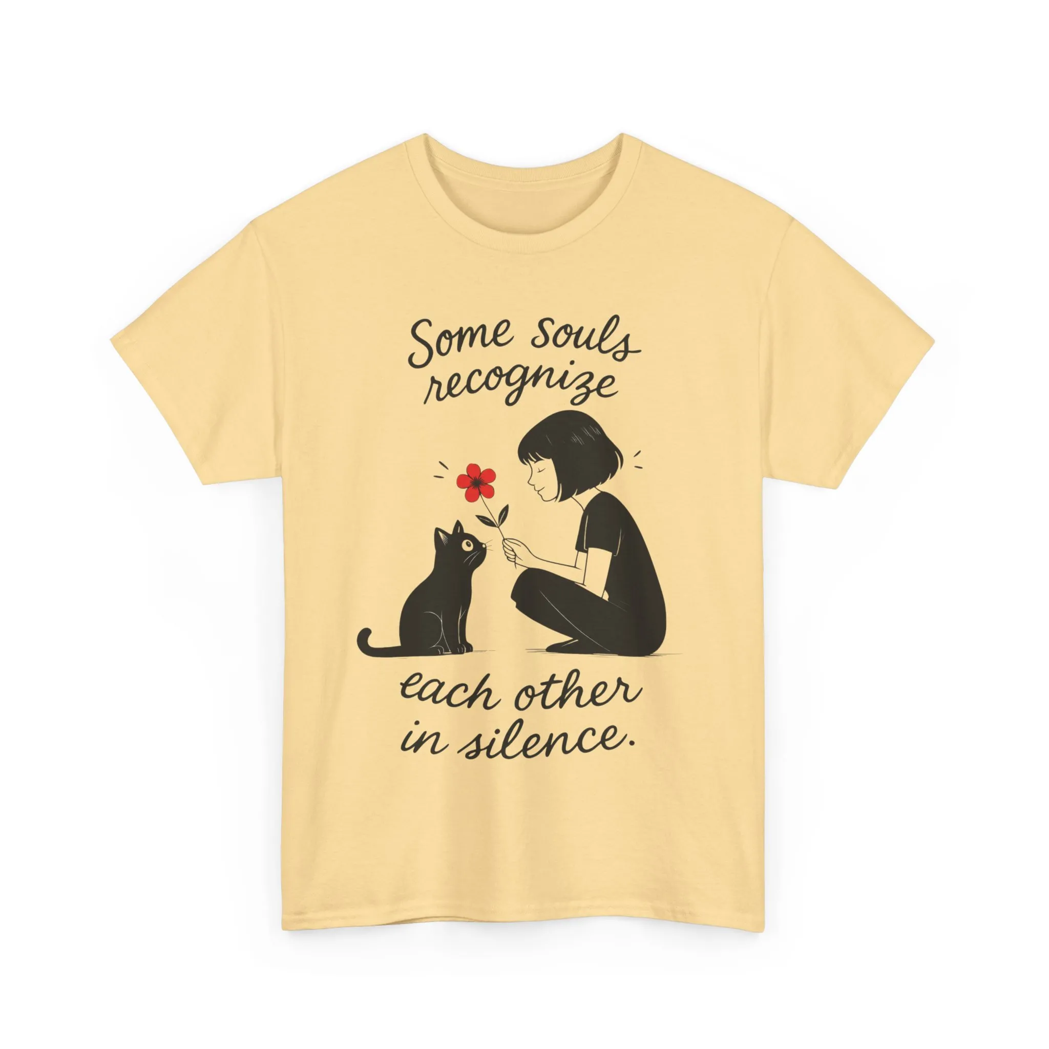 Cat Lover's Heavy Cotton Tee, Cute Cat Shirt, Pet Owner Gift, Animal Lover Apparel, Birthday Gift for Her, Women's Cotton T-Shirt, Cat Lover - Image 10