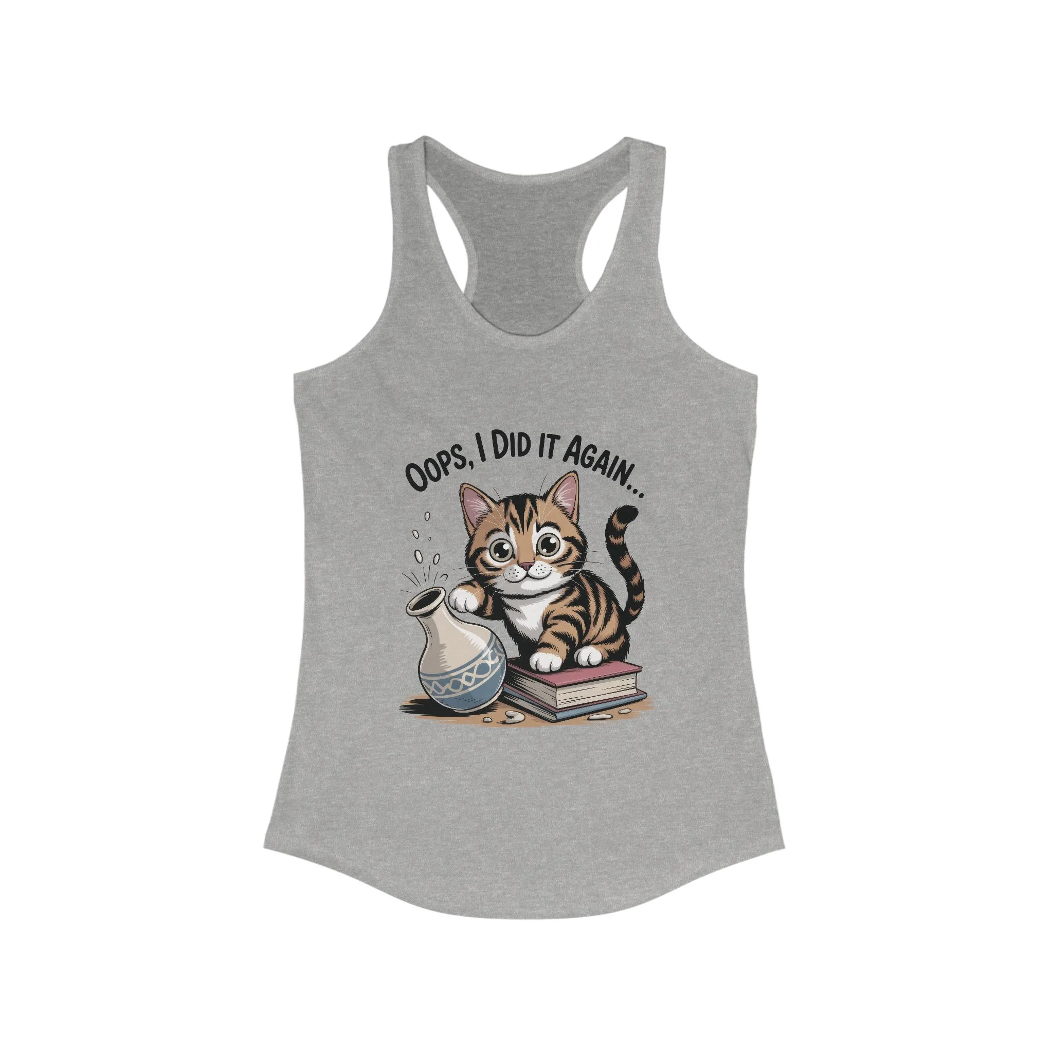 Cute Cat Oops I Did It Again Tank Top, Pet Lover Apparel, Funny Cat Shirt, Gifts for Cat Lovers, Summer Fashion Top - Image 5