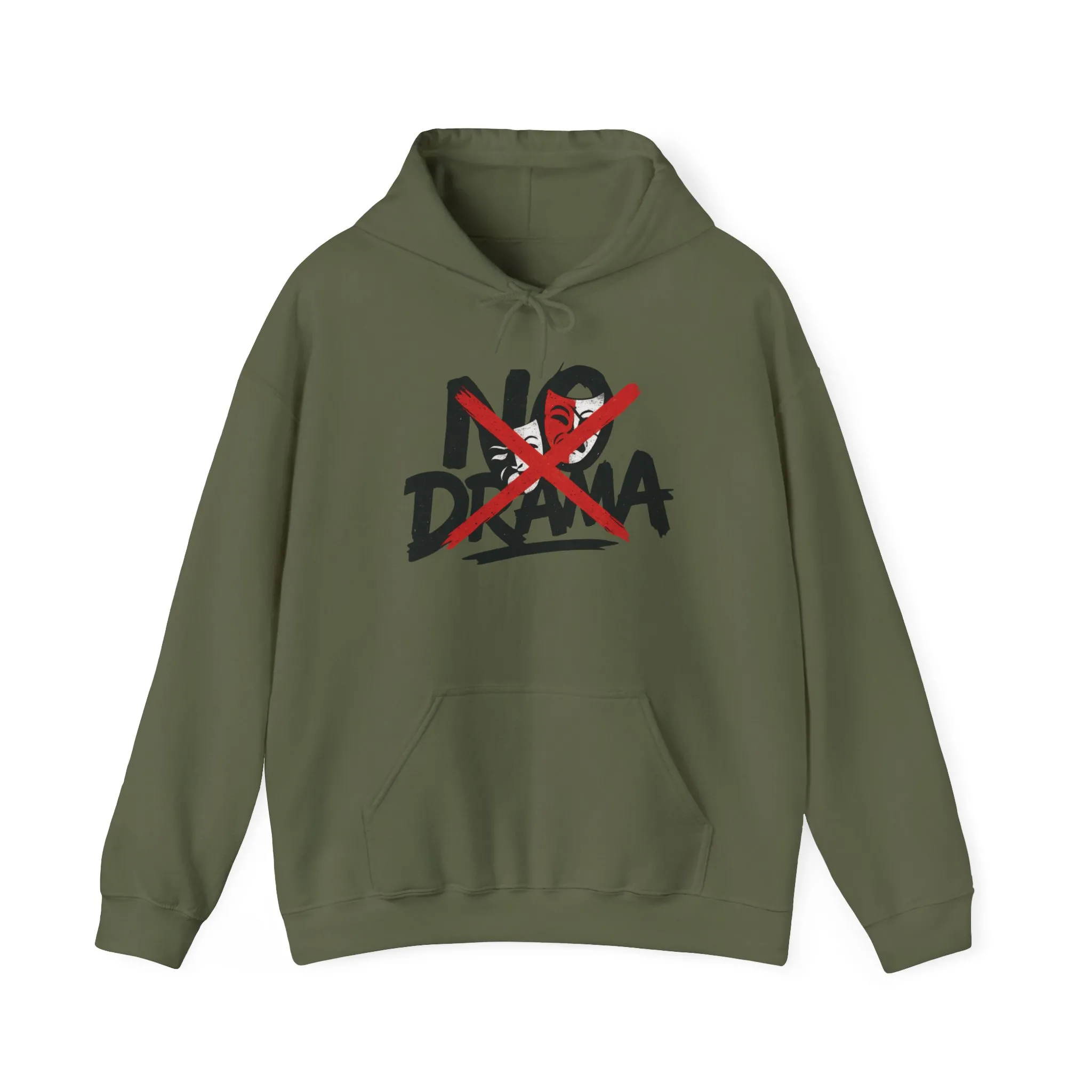 No Drama Mens Hoodie, Cozy Hoodie, Everyday Wear, Gift for Friend, Casual Fashion, Relaxed Vibes - Image 13