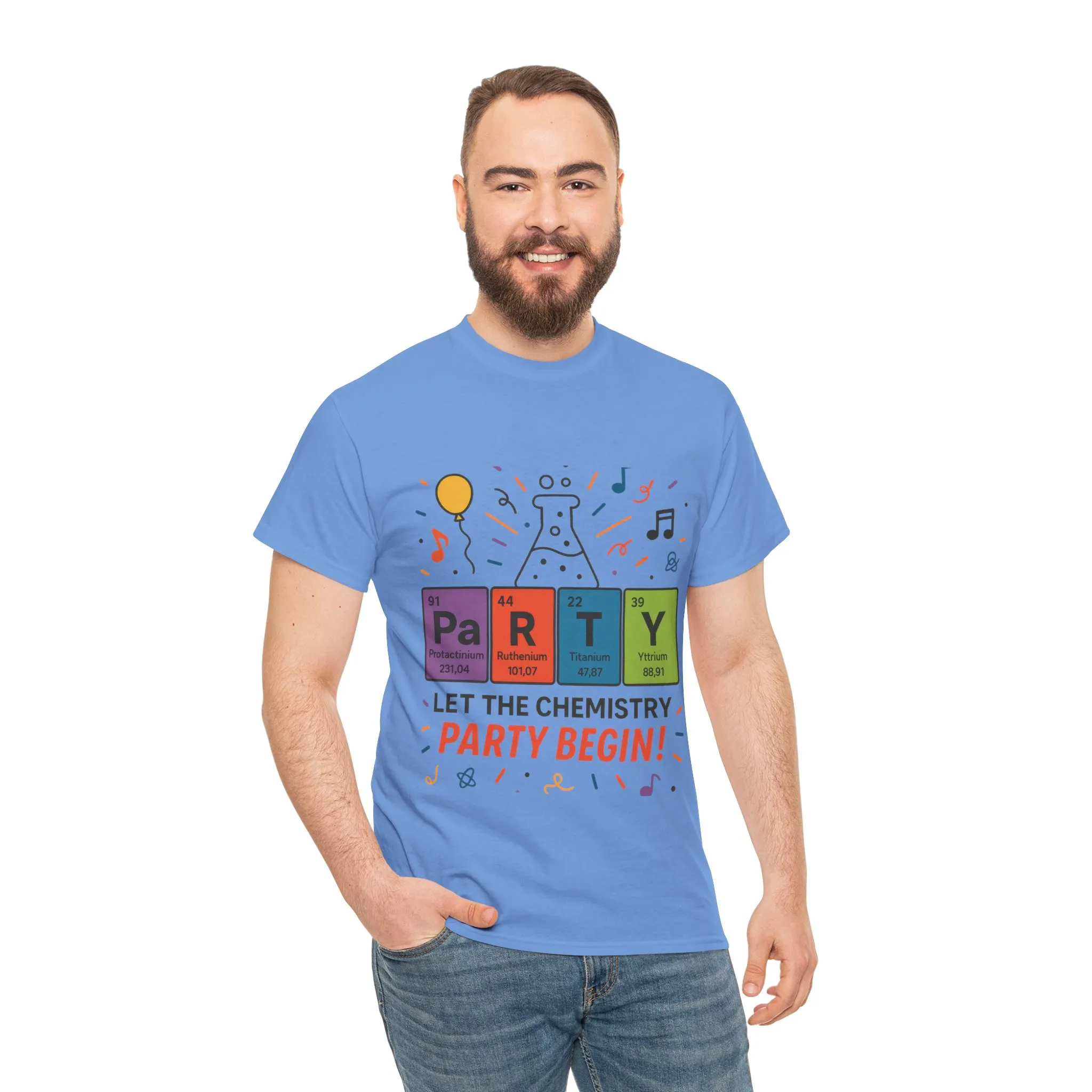 Funny Chemistry Party T-Shirt, Periodic Table PaRTY Tee, Unisex Science Humor Shirt, Gift for Chemistry Teacher,Science Tee, Nerdy Pun Shirt - Image 13