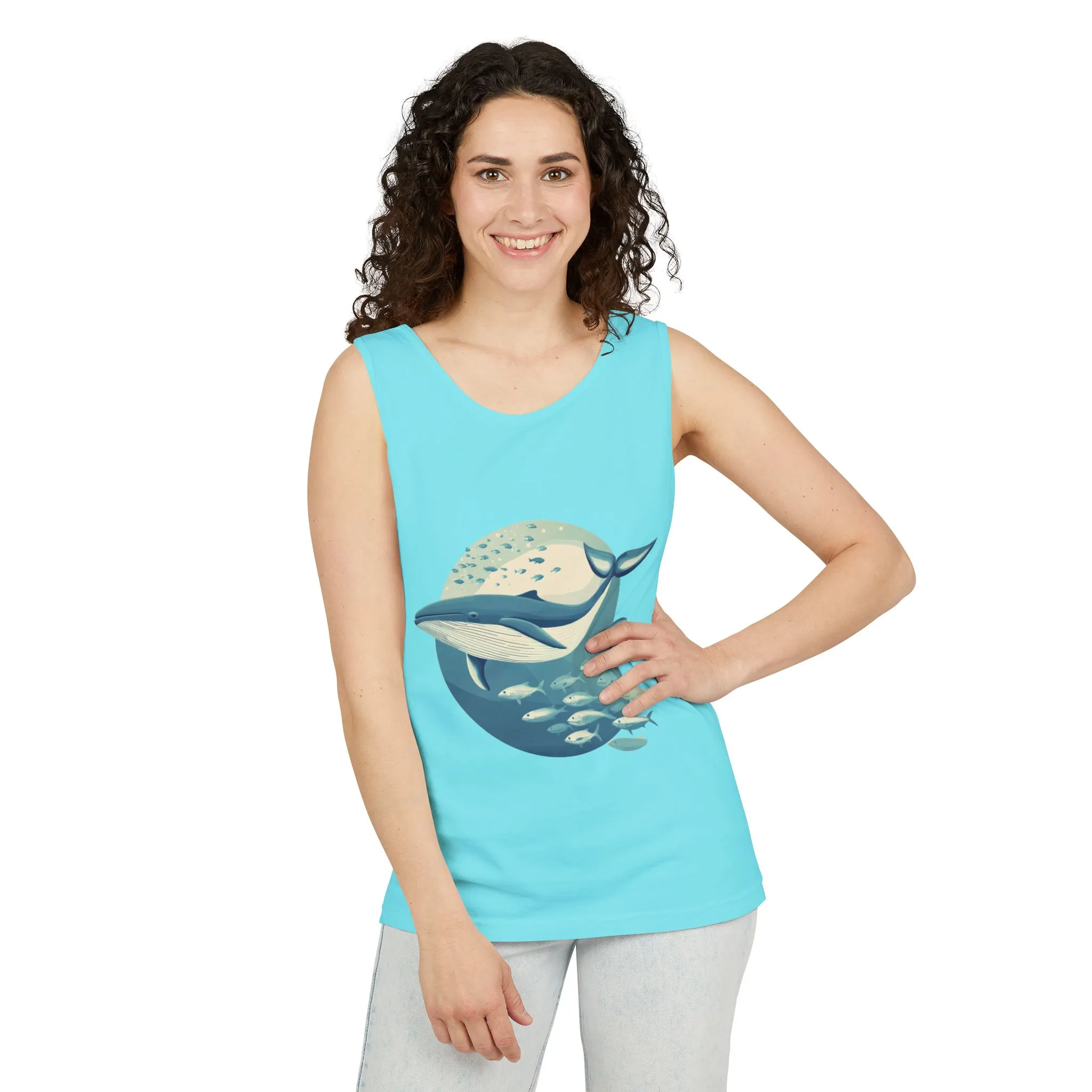 Ocean-Inspired Unisex Tank Top, Whale Design Shirt, Summer Casual Wear, Beach Vibes Gift, Eco-Friendly Fashion - Image 32