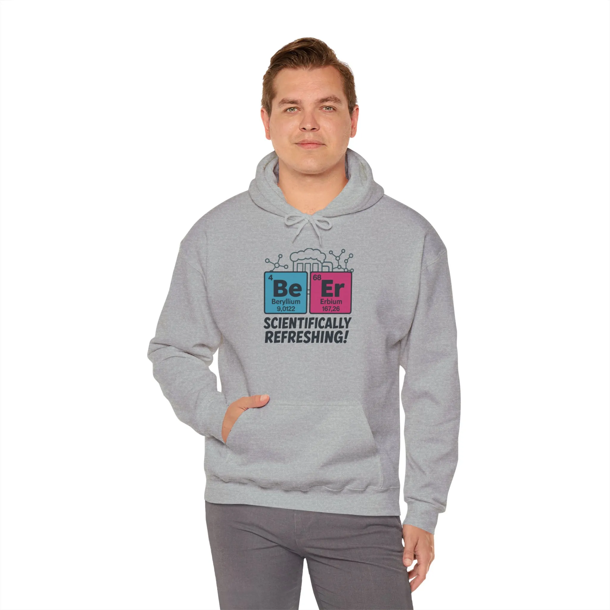 Scientifically Refreshing Beer Mens Hoodie, Gift for Beer Lovers, Science-Inspired Apparel, Perfect for Parties and Gatherings - Image 15