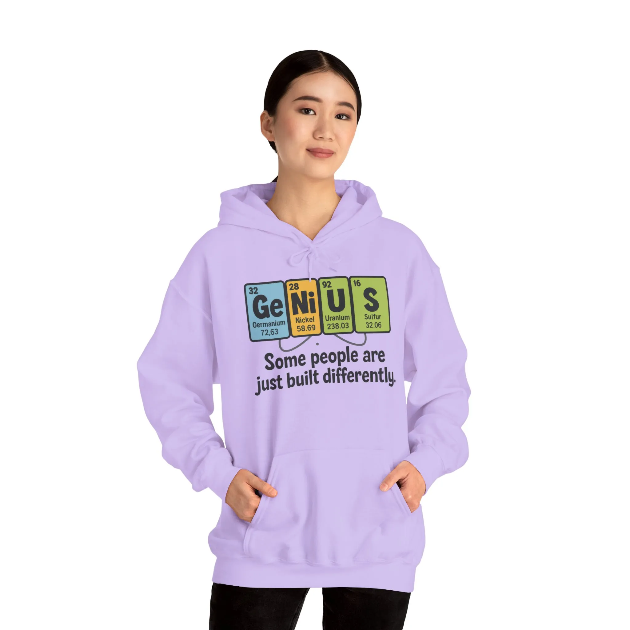 Funny Womens Genius Hoodie, Periodic Table Science Pullover, Nerdy Chemistry Sweatshirt for Her, Science Lover Apparel, Funny Chemistry Gift - Image 15