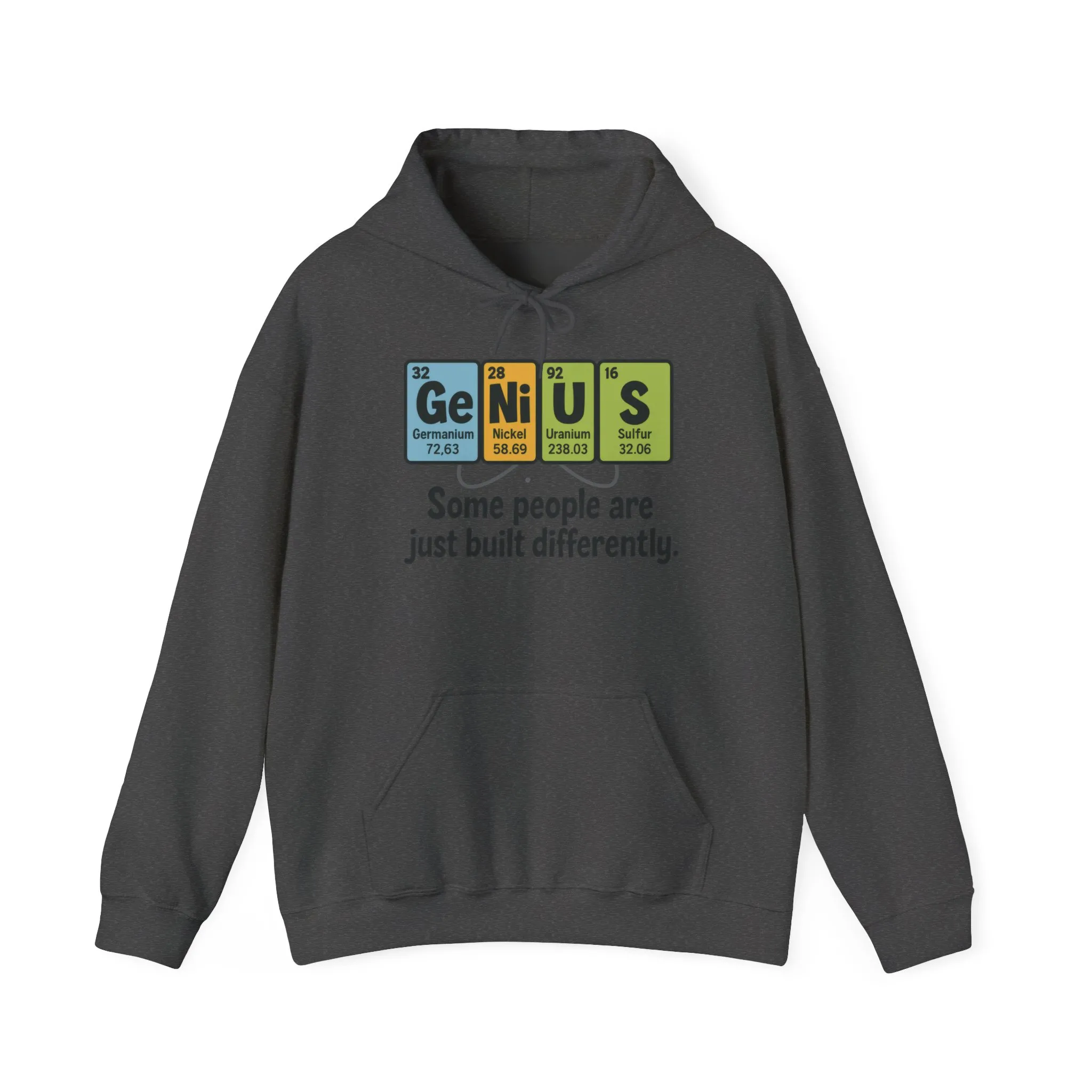 Funny Mens Genius Hoodie, Periodic Table Nerd Sweatshirt, Smart Science Pullover Gift for Him, Science Lover Apparel, Funny Hoodie - Image 11