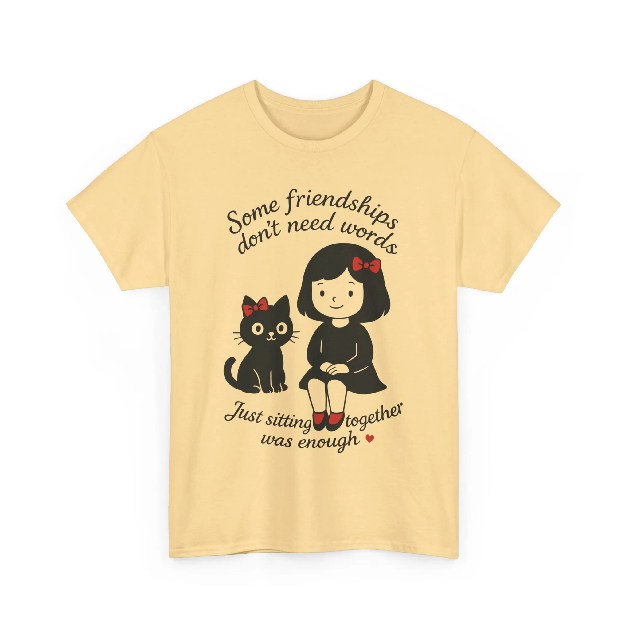 Cute Cat & Girl Graphic Tee, Playful Gift for Cat Lovers, Cat and Girl Design, Gift for Cat Owners, Women's Cotton T-Shirt - Image 13