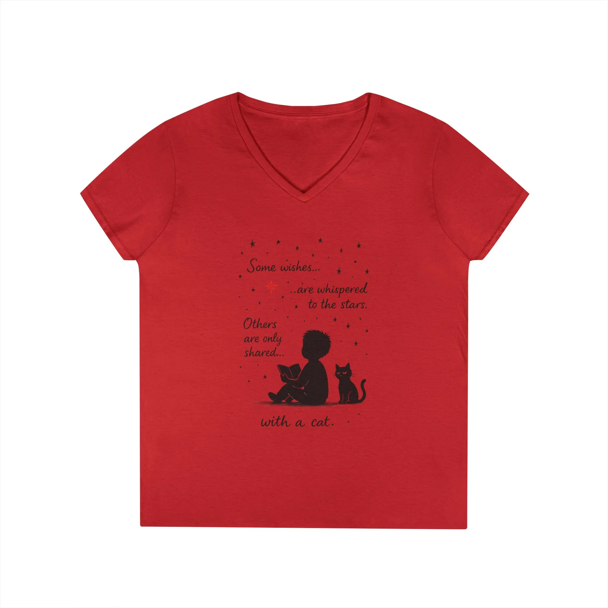 Whimsical Cat Lovers' V-Neck T-Shirt - Perfect Gift for Cat Enthusiasts, Animal Lovers, Birthday, and Pet Owners - Image 25