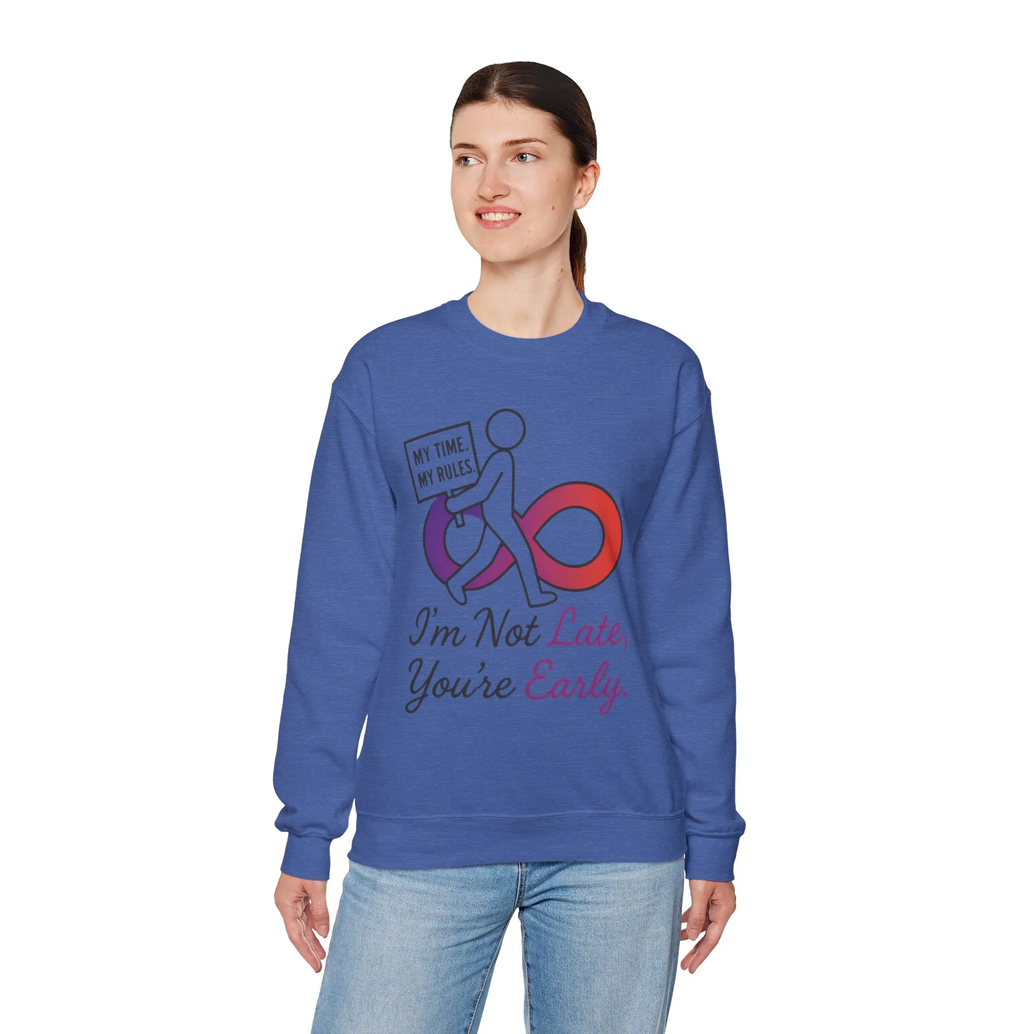 My Time, My Rules Funny Crewneck Sweatshirt, Womens Pullover, Gift for Her, Birthdays, Humor Clothing, Casual Style - Image 21