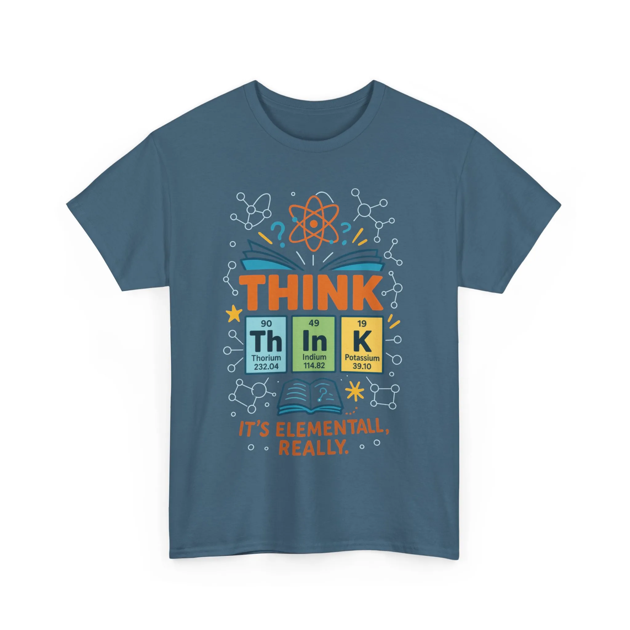 Funny Mens Science T-Shirt, THINK Element Periodic Table Shirt, Smart Geek Nerd Tee for Him, Ideal for Science Lovers, Geeky Apparel - Image 16