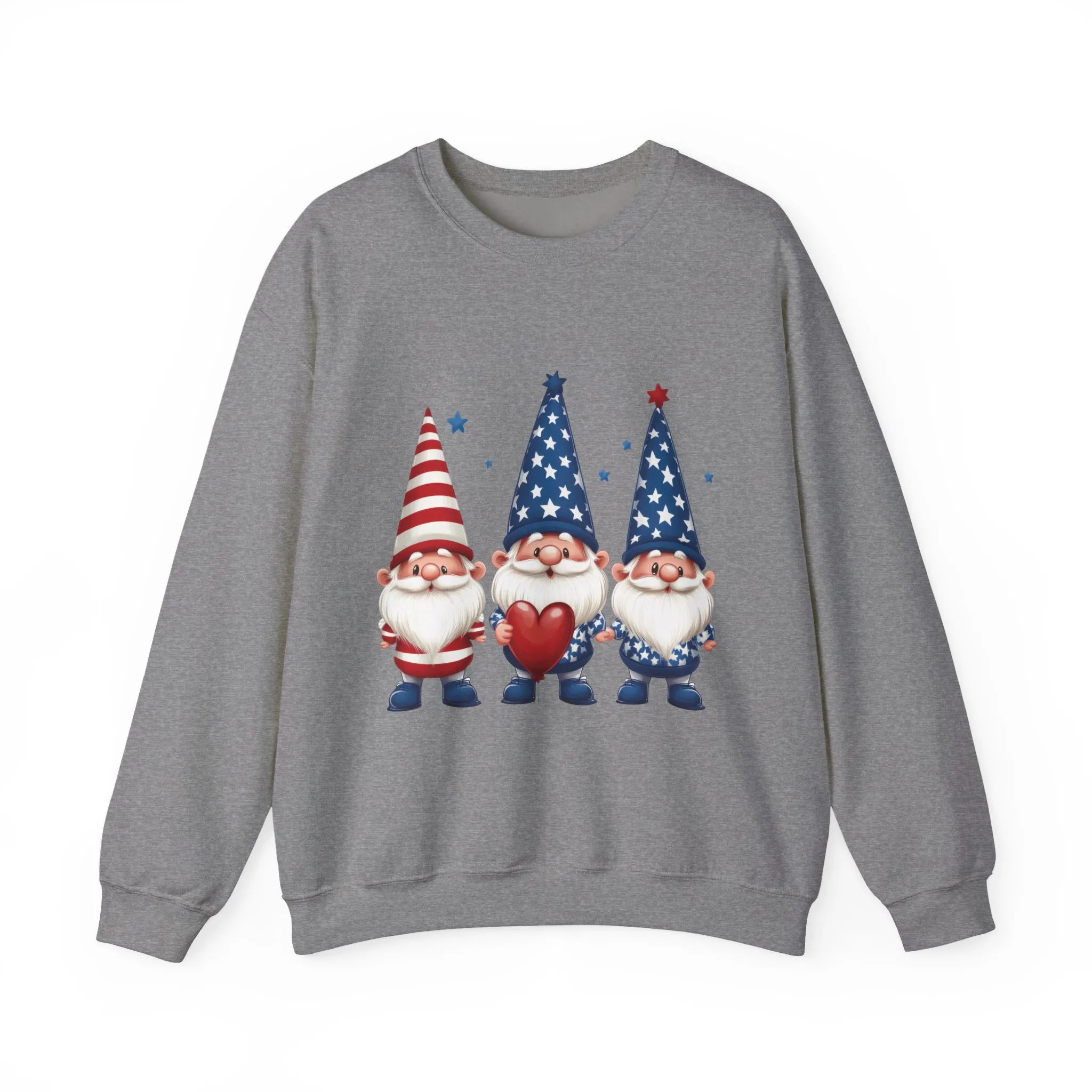Patriotic Gnome Sweatshirt, Cozy Casual Wear for Independence Day, Gift for Gnome Lovers, 4th of July Apparel, All-Year Comfort - Image 13