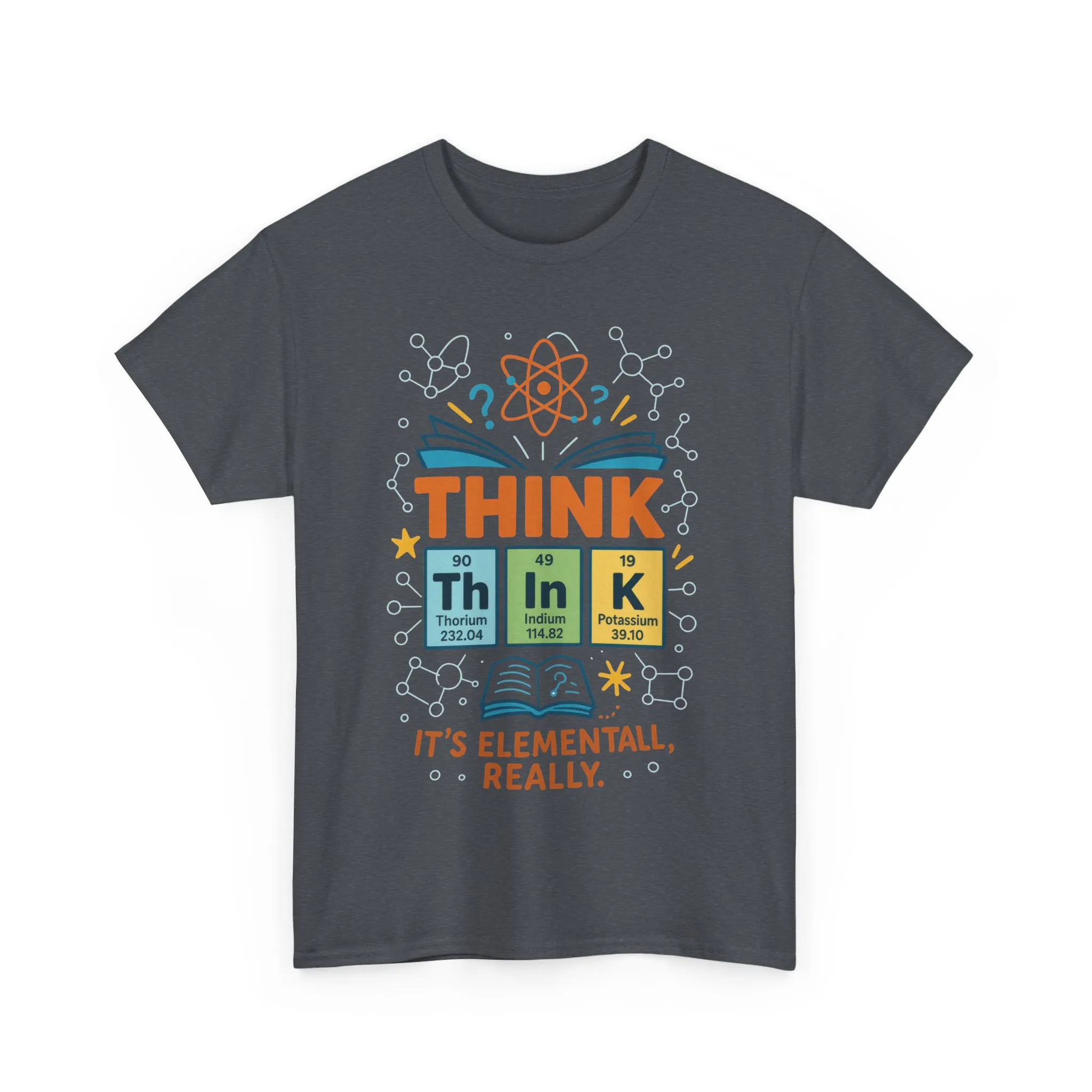 Funny Mens Science T-Shirt, THINK Element Periodic Table Shirt, Smart Geek Nerd Tee for Him, Ideal for Science Lovers, Geeky Apparel - Image 19