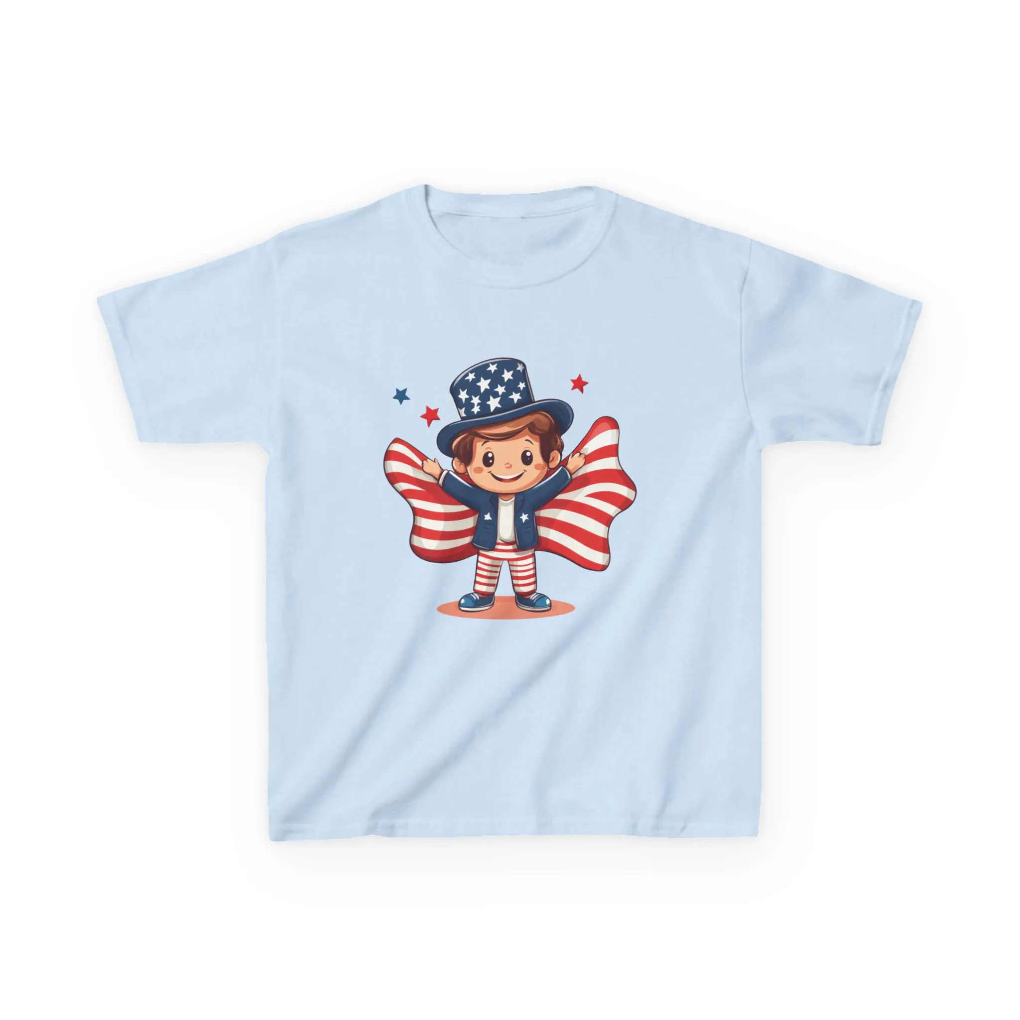 4th of July Kids T-Shirt,Kids Unisex Patriotic Tee, American Flag Outfit for Boys and Girls, Independence Day Shirt, Cute American Shirt - Image 29