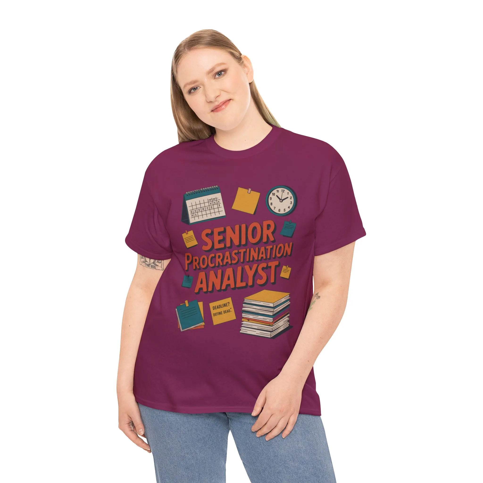 Senior Procrastination Analyst Tee, Funny Office Shirt, Gift for Graduates, Motivation T-Shirt, Humor Apparel, Job Humor Clothing - Image 28