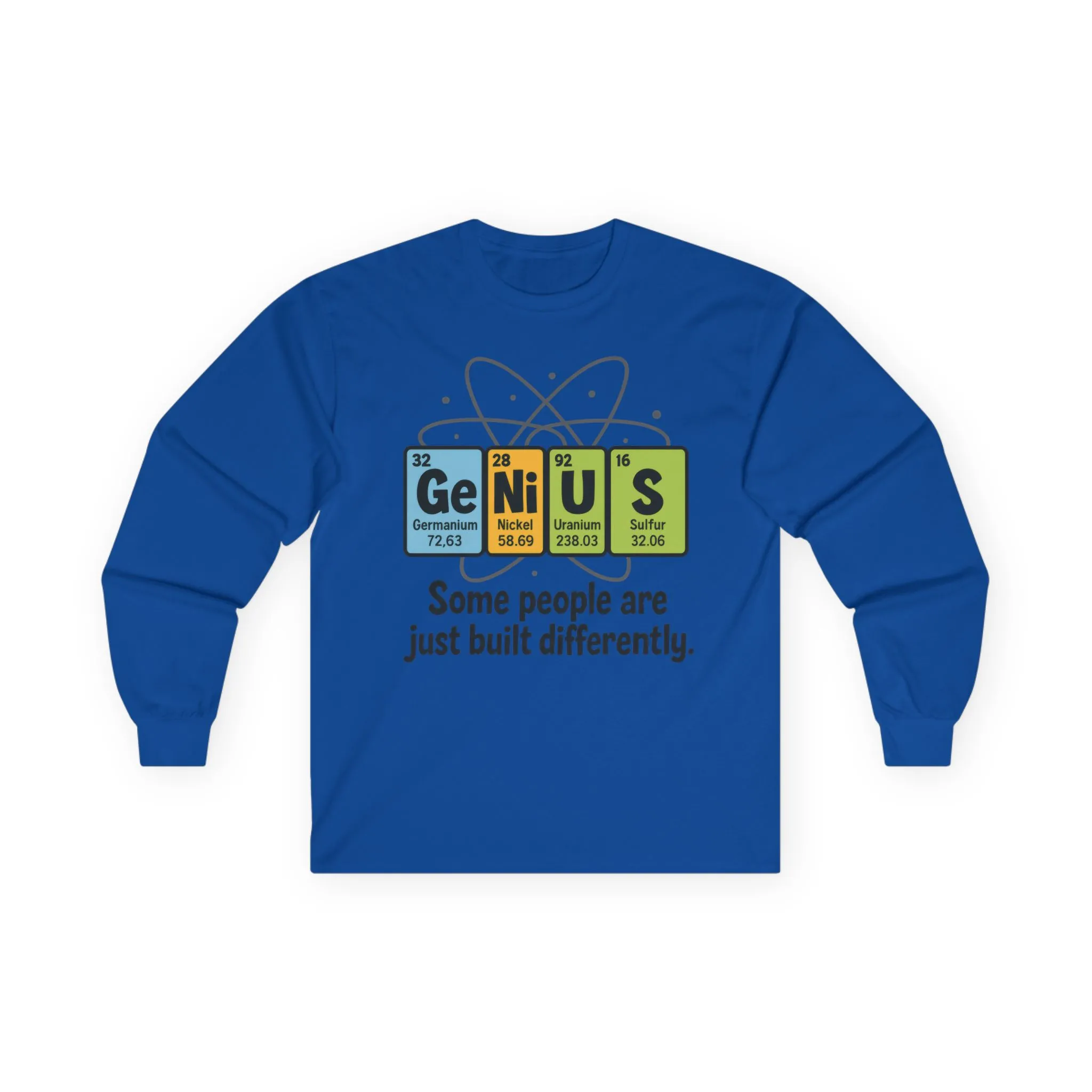 Funny Genius Long Sleeve Tee, Periodic Table Nerd Tee, Science Humor Tee, Unisex Gift, Science Shirt, Nerdy Fashion - Image 19