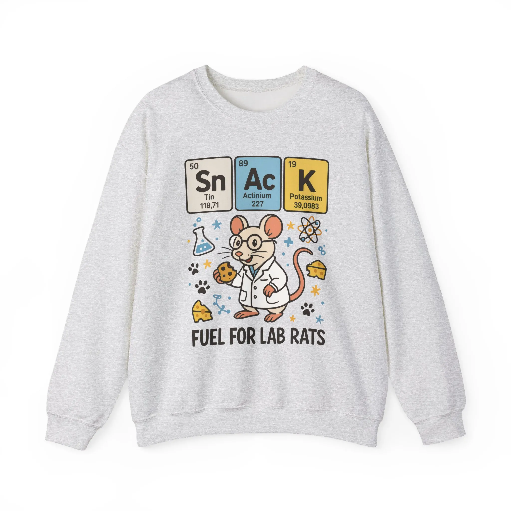Lab Rat Science Sweatshirt, Science Crewneck, Funny Gift for Teachers, Chemistry Sweatshirt, Cute Lab Rat Design, Perfect for Birthdays - Image 4