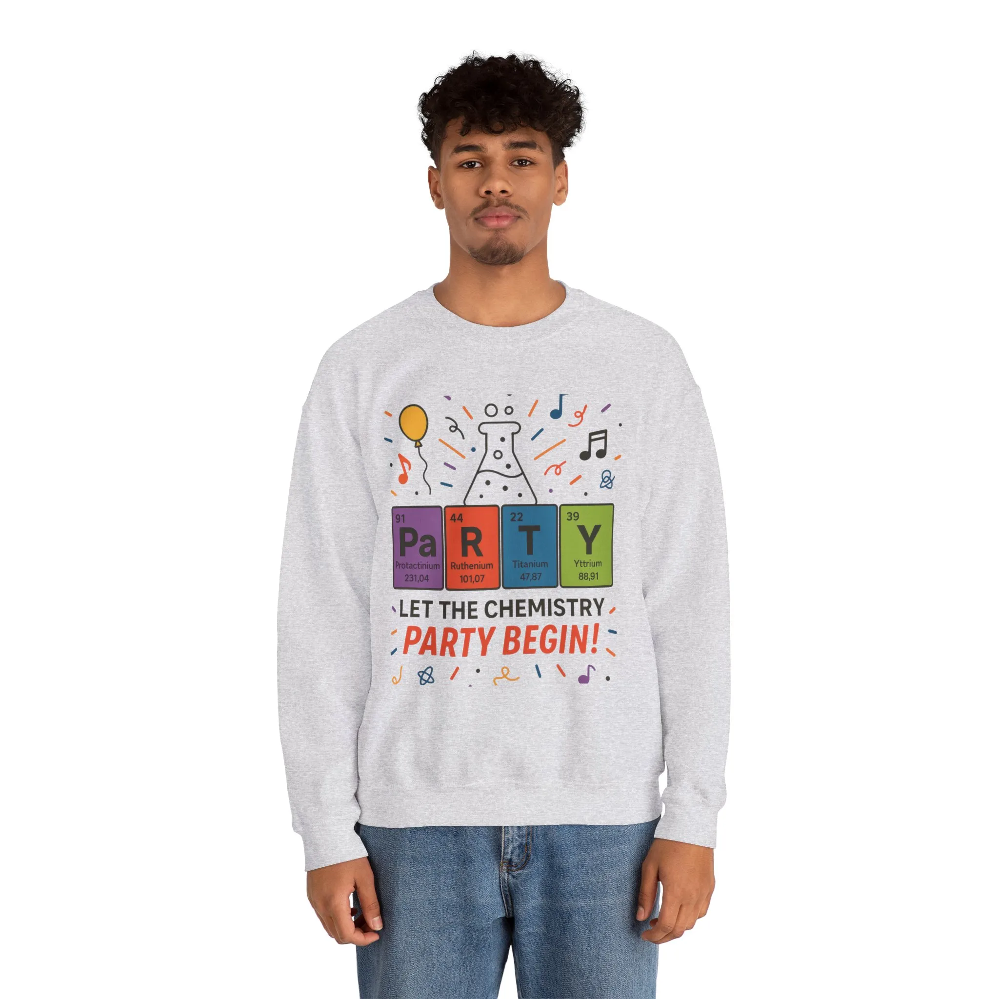 Party Chemistry Crewneck Sweatshirt, Chemistry Sweatshirt, Science Gift, Cute Crew Neck, Birthday Sweatshirt, Unisex Pullover - Image 7