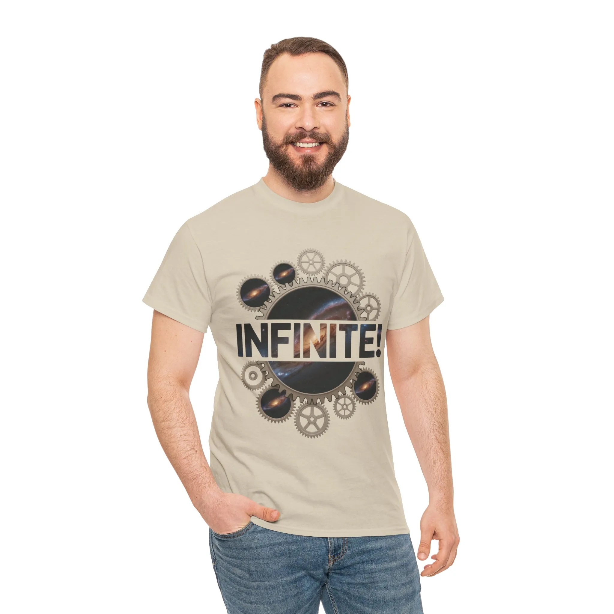 Steampunk Space Gears T-Shirt, Unisex Infinite Universe Graphic Tee, Cosmic Mechanical Design Tee for Sci-Fi & Engineering Lovers - Image 8