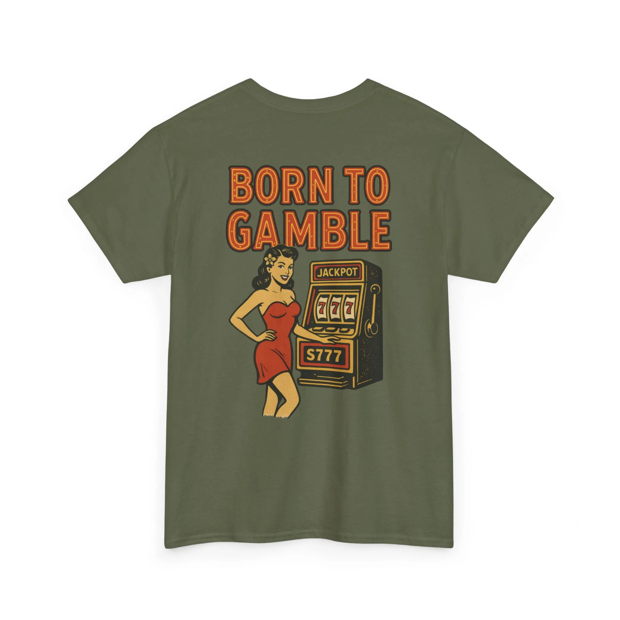 Lucky Hand Unisex Heavy Cotton Tee, Casino T-Shirt, Gambler Gift, Gambling Humor Tee, Playful Gaming Apparel, Lucky Shirt, Slot Machine Tee - Image 38