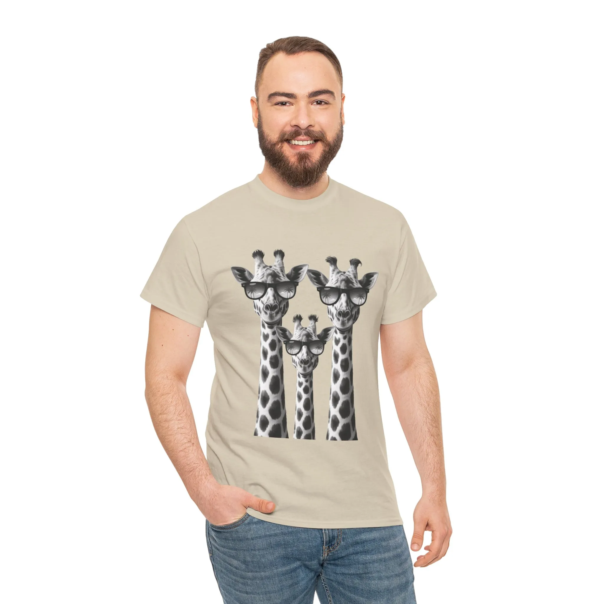 Cool Giraffes Unisex Tee, Fun Gift for Animal Lovers, Nature Enthusiasts, Safari Wildlife Lover Shirt - Image 6