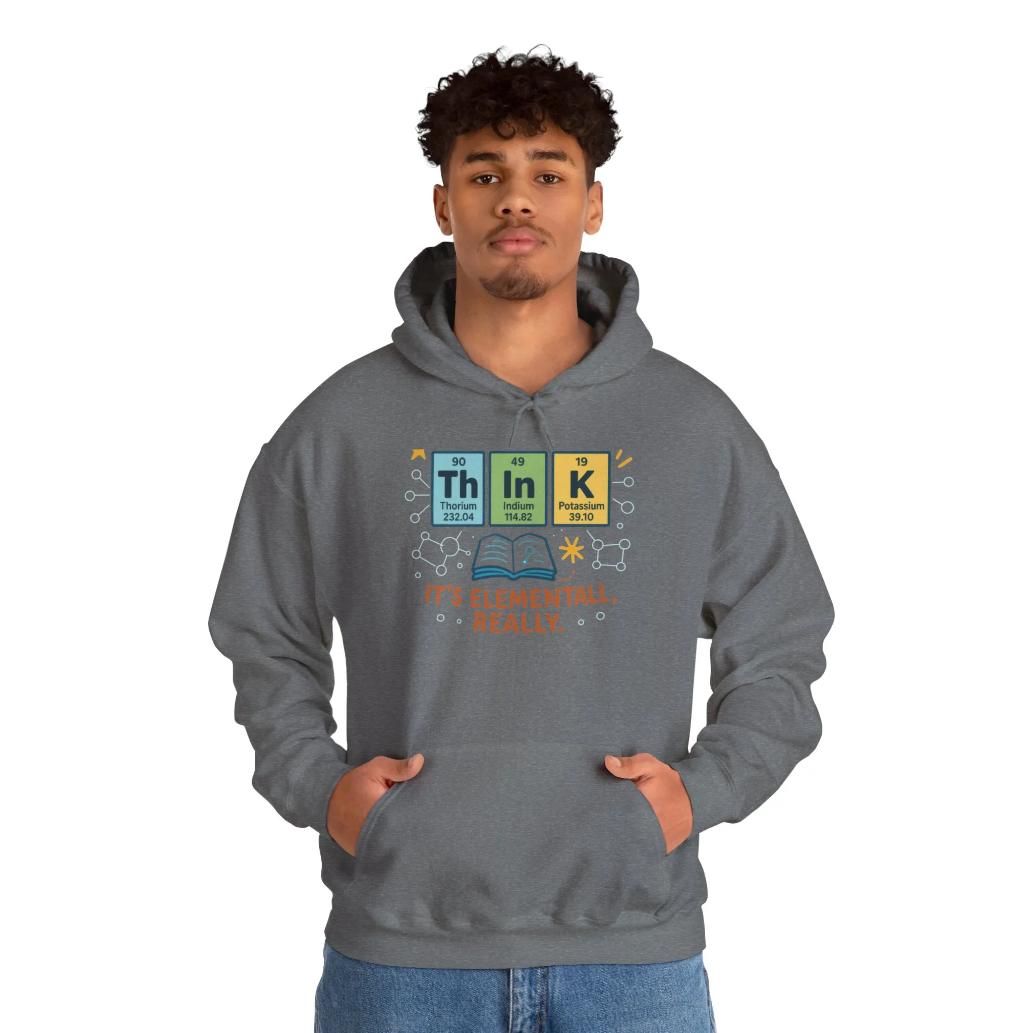 Science Hoodie for Men, Funny Nerd Hoodie, Element of Humor Sweatshirt, Science Lover Gift for Him, Chemistry Lover Gift - Image 15