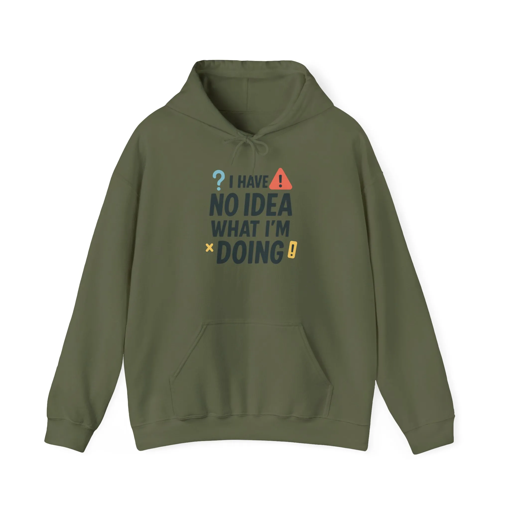 Funny Mens Hoodie, I Have No Idea What Im Doing, Chaos Energy Sweatshirt for Him, Funny Quote Hoodie - Image 9