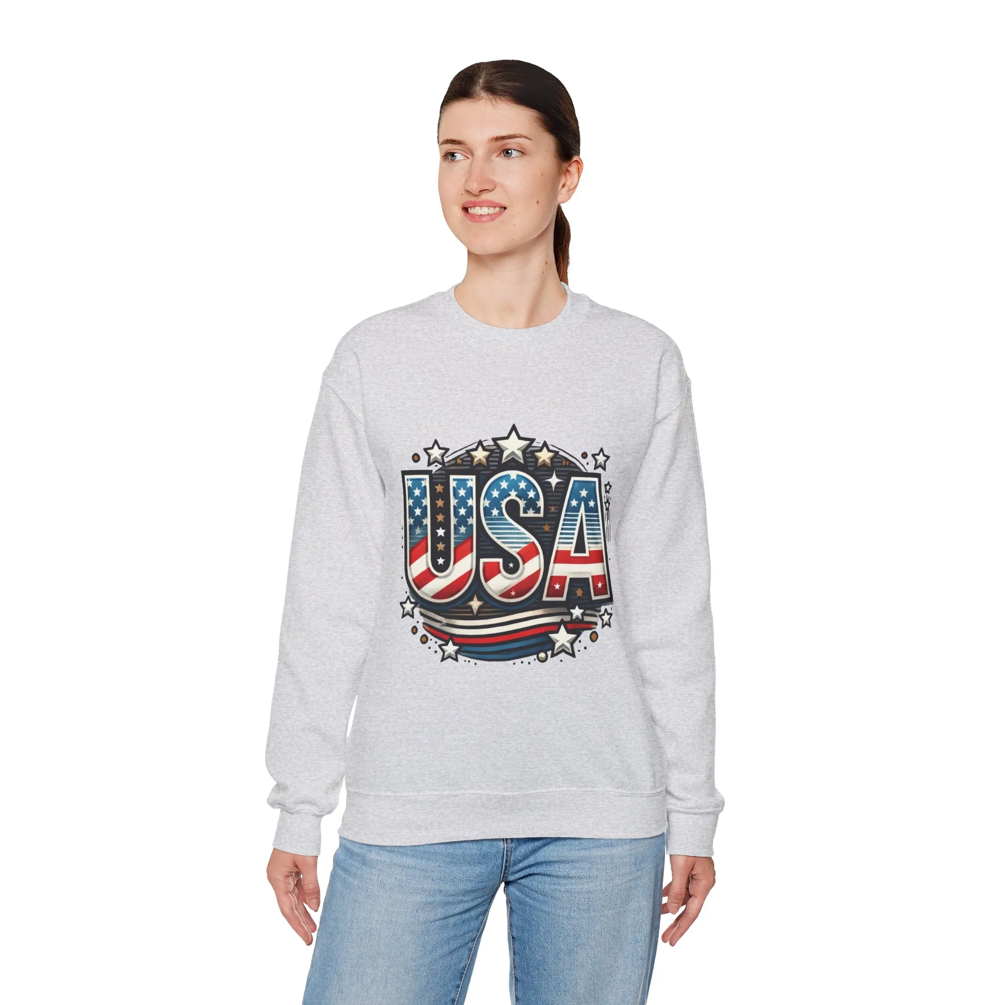USA Pride Crewneck Sweatshirt, Comfortable Unisex Top, Great for Fourth of July, Independence Day, Everyday Wear, Cozy Gift - Image 37