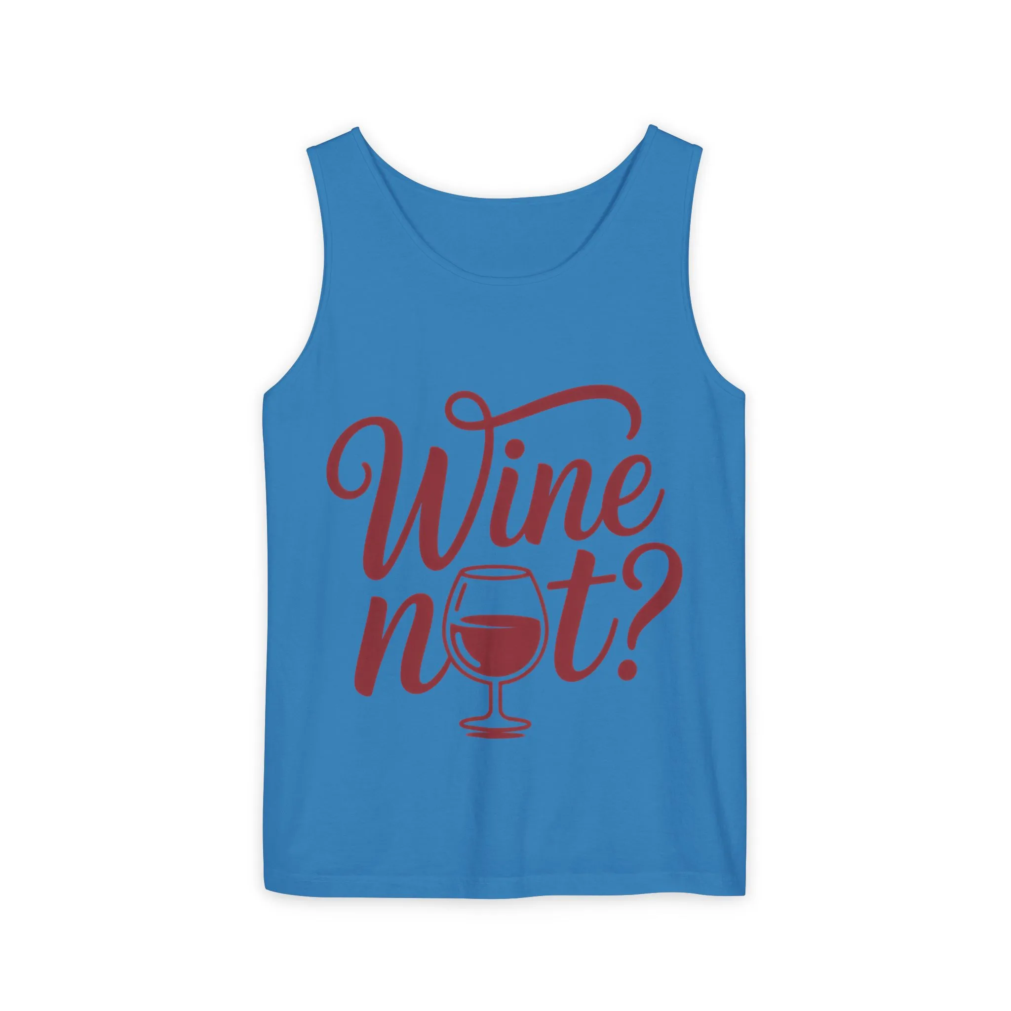 Unisex Garment Tank Top, Wine Not? Tank Top - Perfect for Summer Parties, Wine Lovers, Gifts, Casual Wear, or Vacations - Image 25