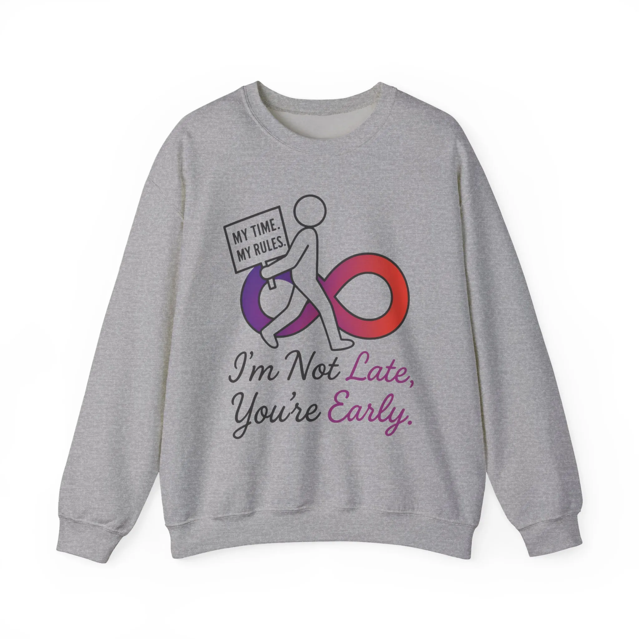 My Time, My Rules Funny Crewneck Sweatshirt, Womens Pullover, Gift for Her, Birthdays, Humor Clothing, Casual Style - Image 7