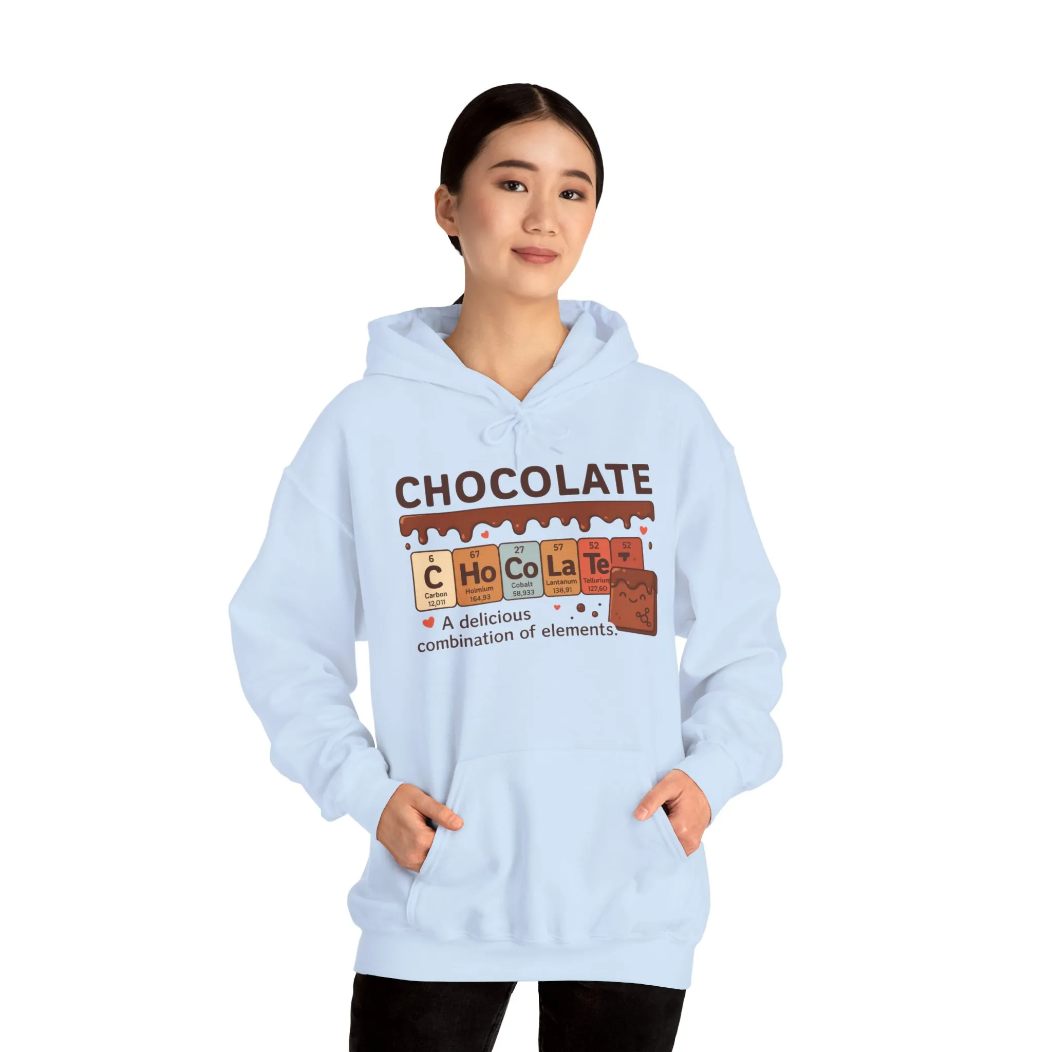 Chocolate Lovers Comfort Hoodie, Perfect Gift for Chemistry Lovers, Casual Wear, Sweet Treats Enthusiasts, Birthdays, Chemistry Students - Image 16