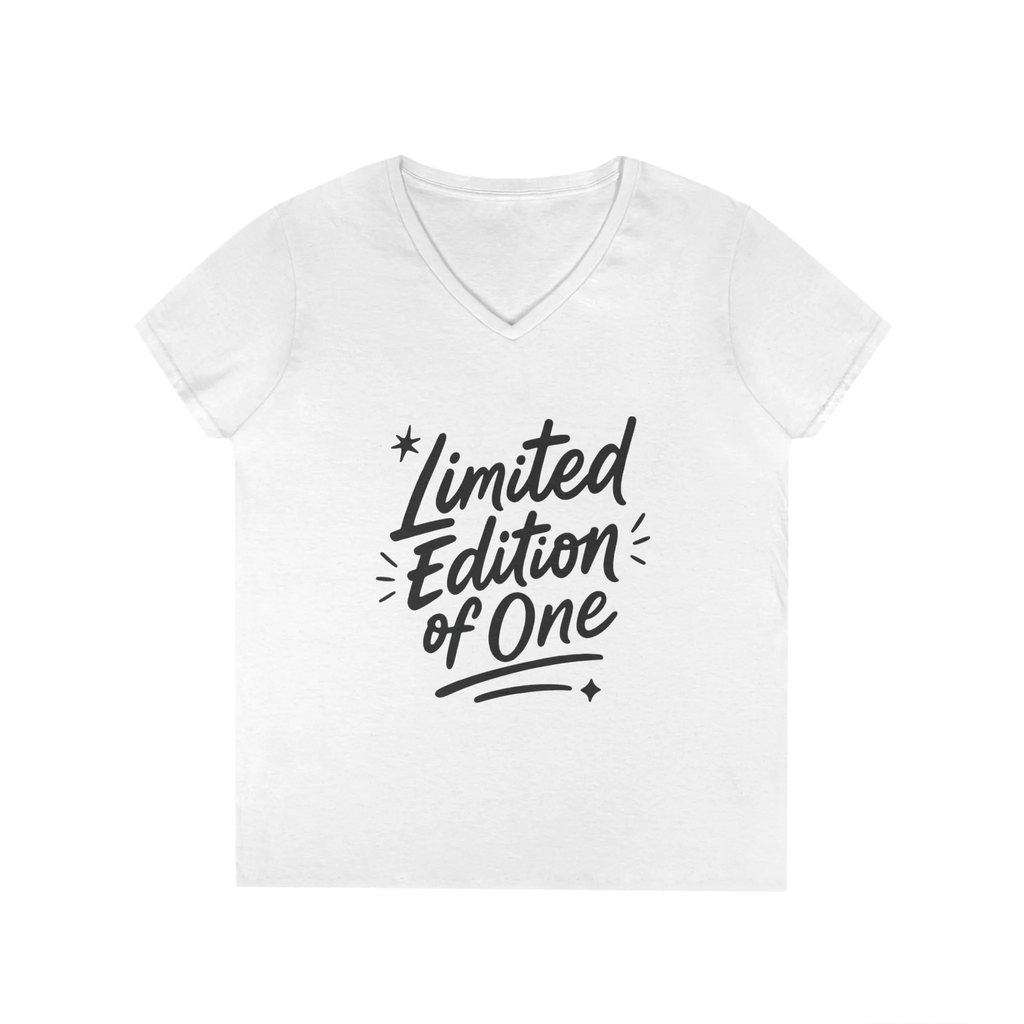 Limited Edition Ladies' V-Neck T-Shirt, Unique Gift for Her, Casual, Self-Confidence, Self-love, Positive Message Women's T-Shirt - Image 4