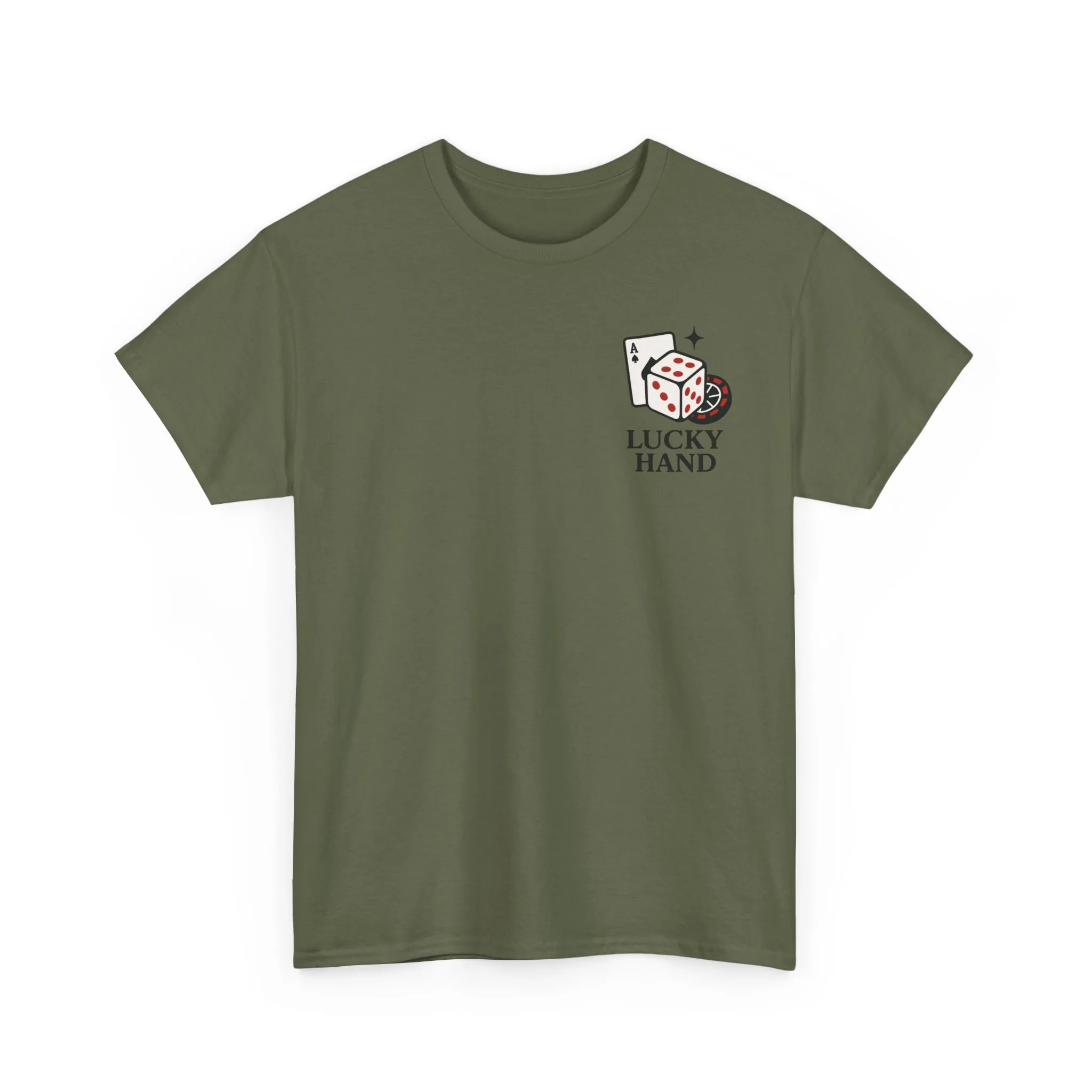 Lucky Hand Unisex Heavy Cotton Tee, Casino T-Shirt, Gambler Gift, Gambling Humor Tee, Playful Gaming Apparel, Lucky Shirt, Slot Machine Tee - Image 37