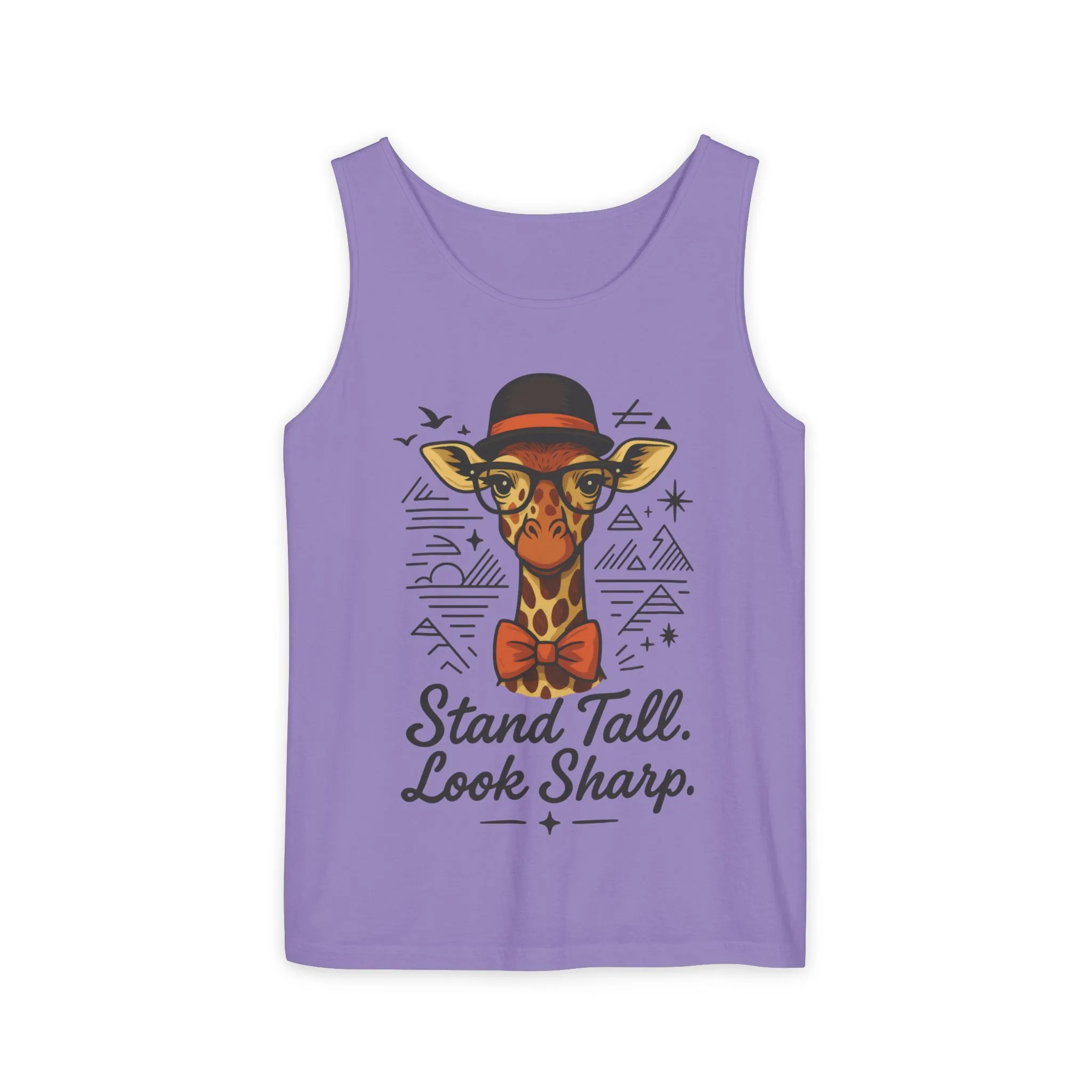 Giraffe Inspirational Tank Top, Stand Tall Look Sharp Shirt, Unisex Summer Apparel, Cute Animal Gift, Zoo Lover's Fashion - Image 25