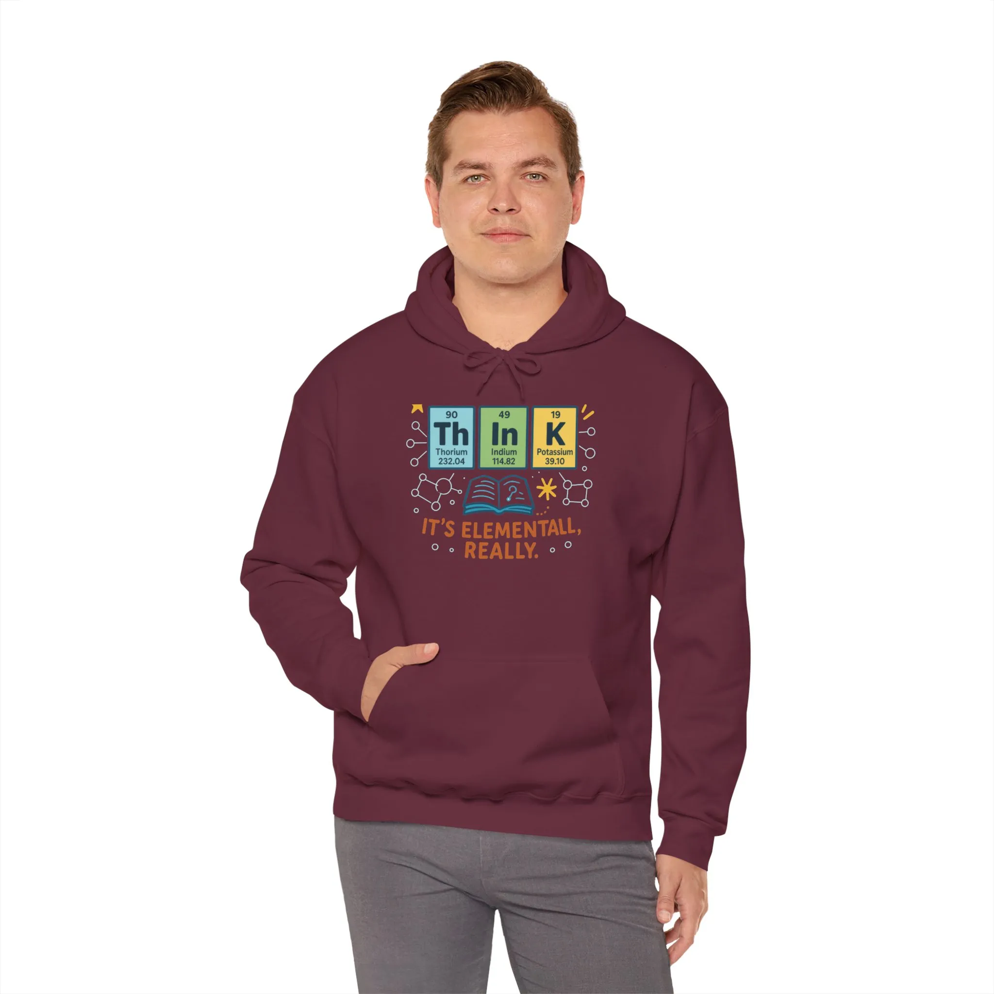 Science Hoodie for Men, Funny Nerd Hoodie, Element of Humor Sweatshirt, Science Lover Gift for Him, Chemistry Lover Gift