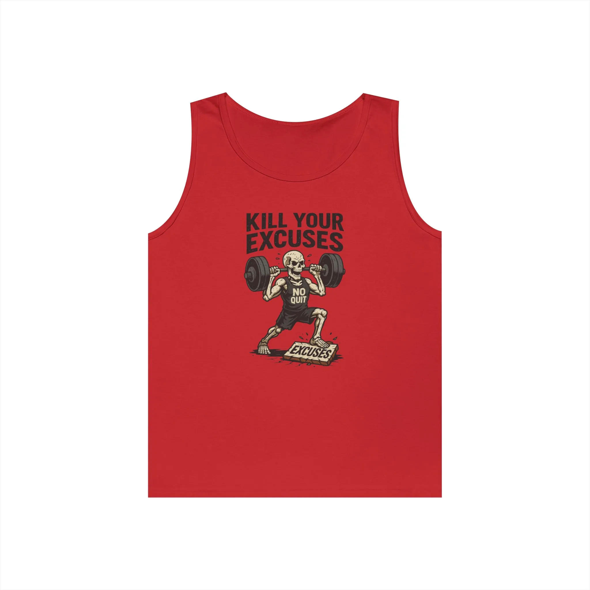 Mens Gym Tank Top, Funny Skeleton Workout Tank, No Quit Fitness Shirt, Motivational Exercise Tee for Gym Lovers, Fitness Gifts - Image 16