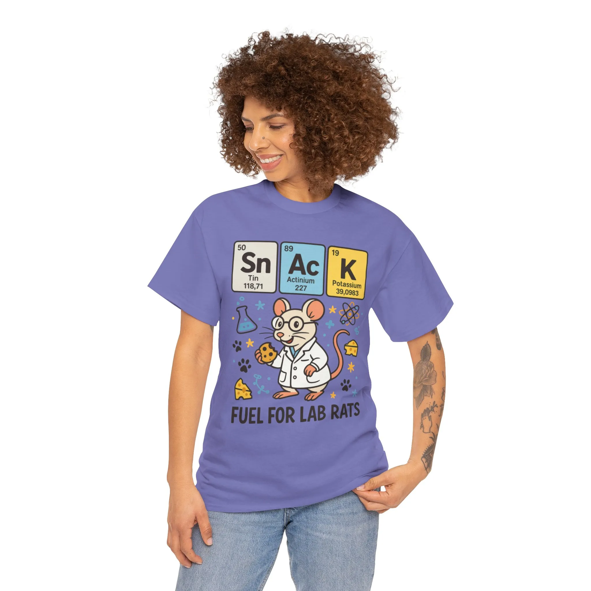 Funny Womens Science T-Shirt,Periodic Table Tee, Fuel for Lab Rats Nerdy Shirt, Gifts for STEM Lovers, Quirky Science Apparel - Image 21
