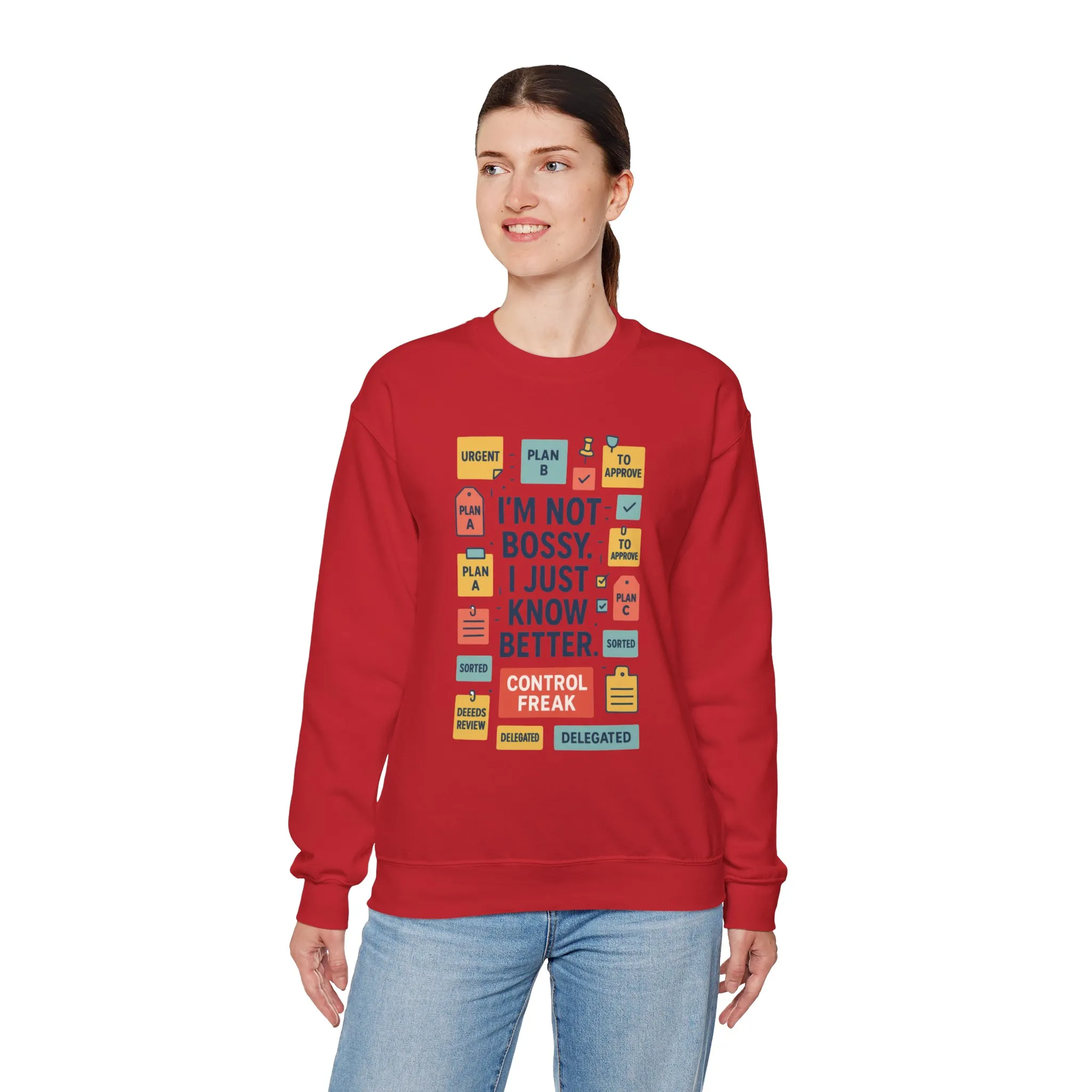 Funny Womens Control Freak Sweatshirt, Bold Sarcastic Quote Pullover, Ideal Gift for Bossy Friends, Funny Womens Sweatshirt - Image 36