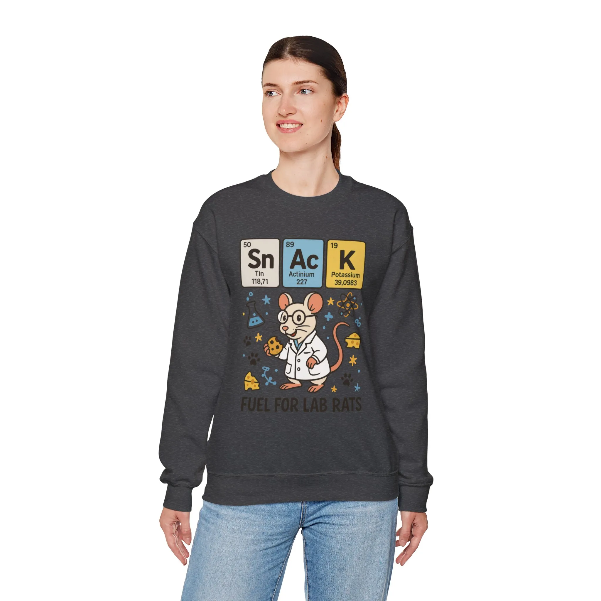 Lab Rat Science Sweatshirt, Science Crewneck, Funny Gift for Teachers, Chemistry Sweatshirt, Cute Lab Rat Design, Perfect for Birthdays - Image 18