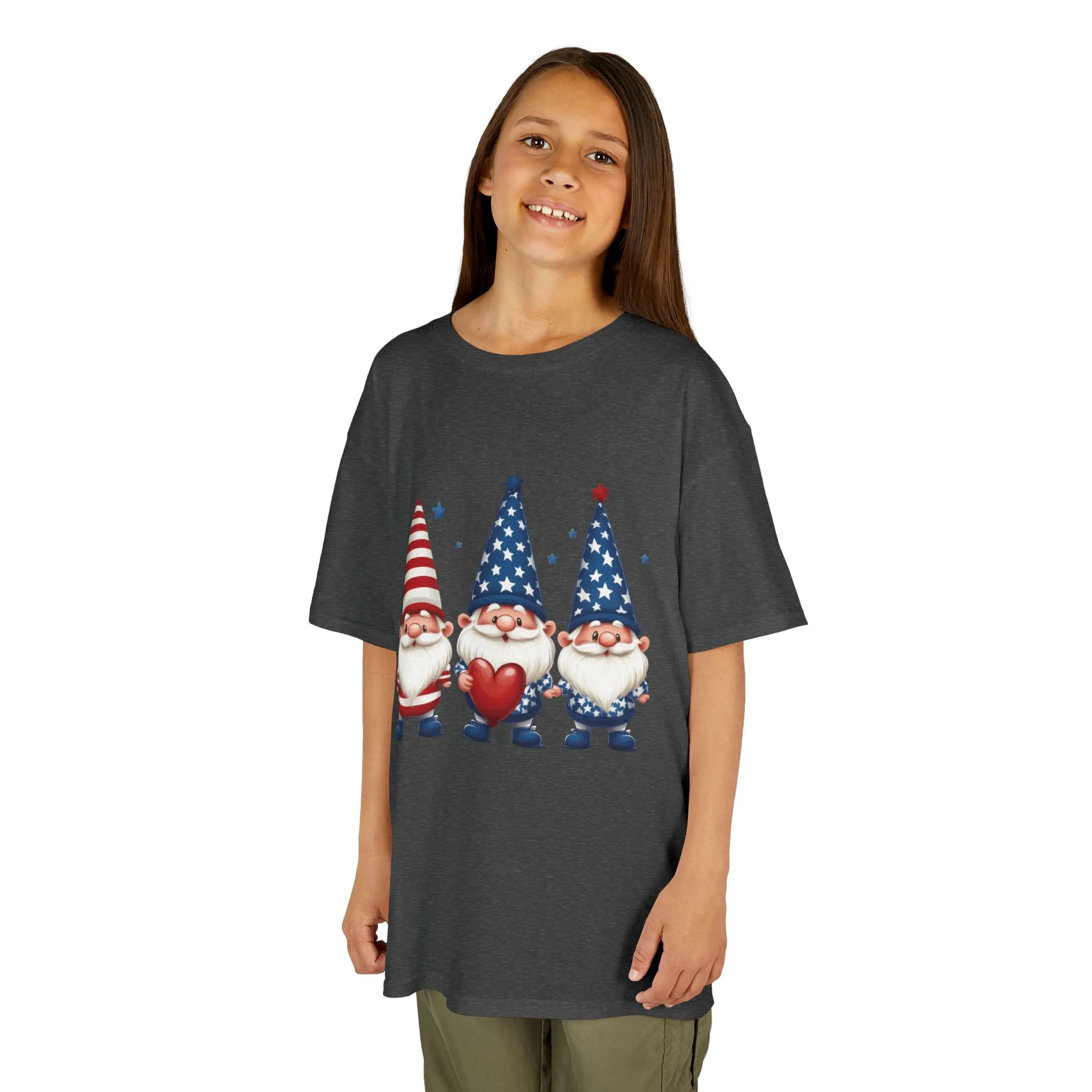 Patriotic Gnome Kids Tee, Cute 4th of July Shirt, Adorable Summer Outfit, Kids Casual Wear, Independence Day Gift - Image 10