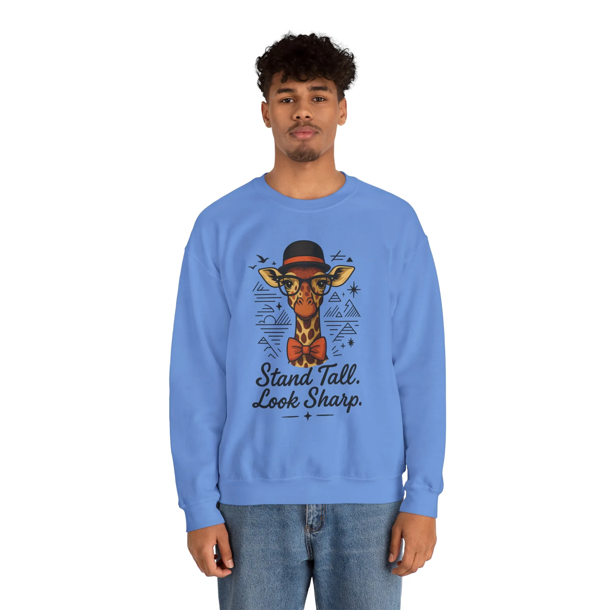 Stylish Giraffe Sweatshirt - Stand Tall, Look Sharp, Unisex Sweater for Animal Lovers, Cozy Gift, Fun Fashion for All Seasons - Image 23