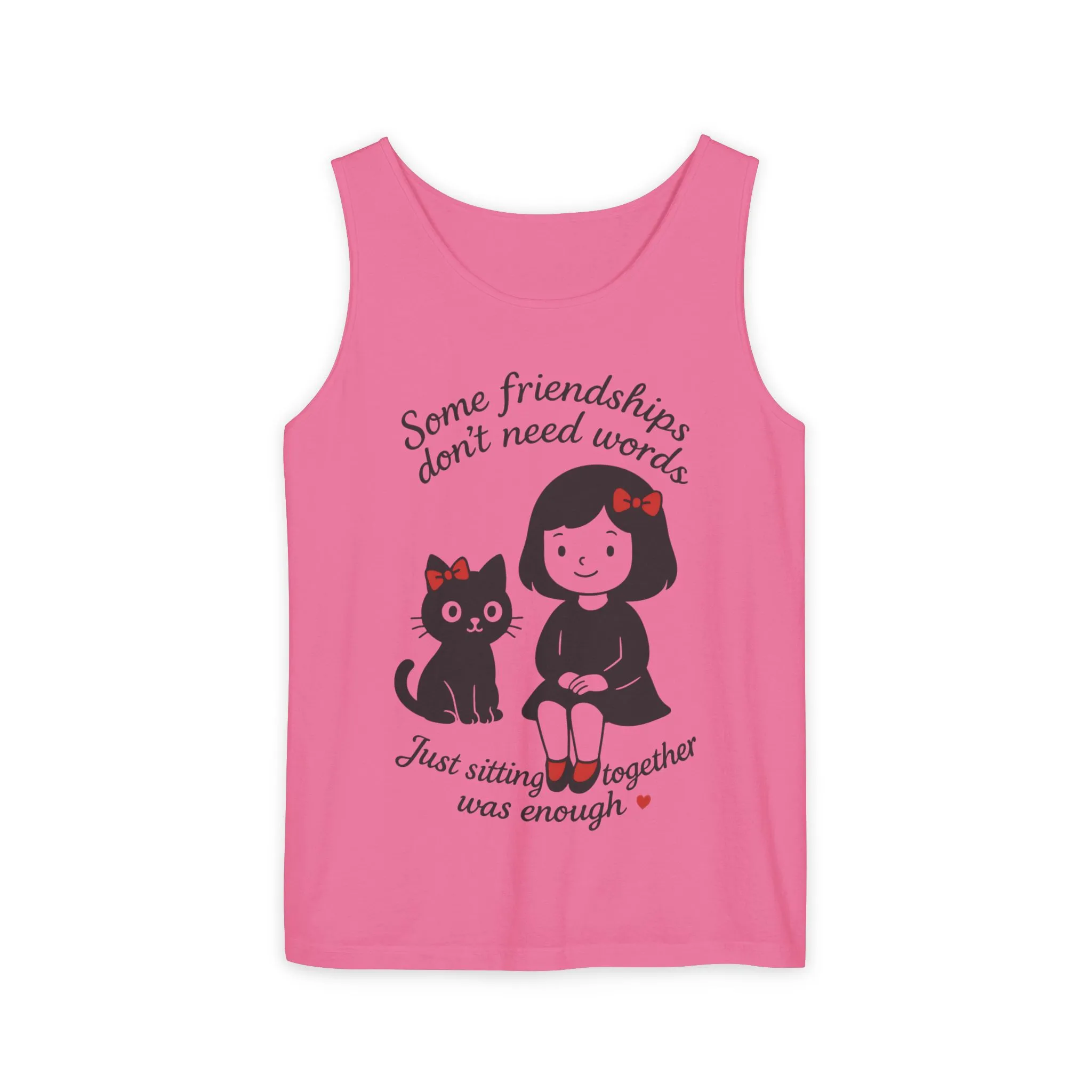 Friendship Tank Top, Cute Cat Lovers Gift, Womens Summer Apparel, Perfect for Casual Outings, Friendship Day, Cat Mom Tees - Image 28