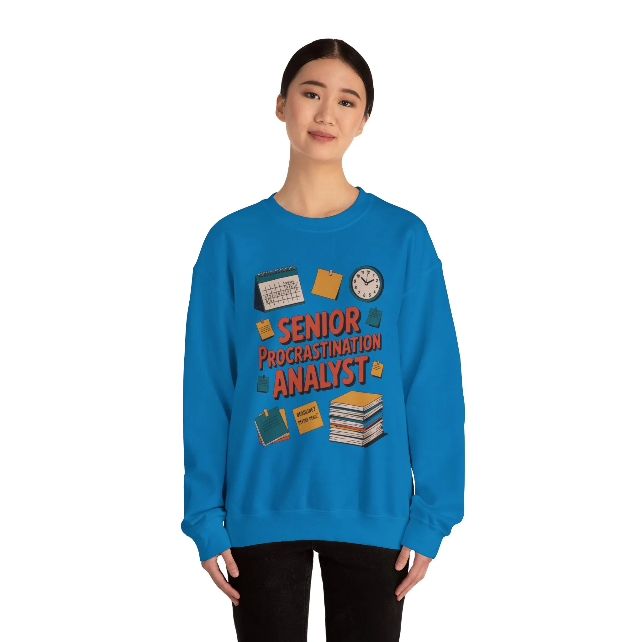 Senior Procrastination Analyst Sweatshirt, Gift for Graduates, Office Humor Apparel, Meme Sweatshirt, Casual Wear, Motivation Humor Apparel - Image 27