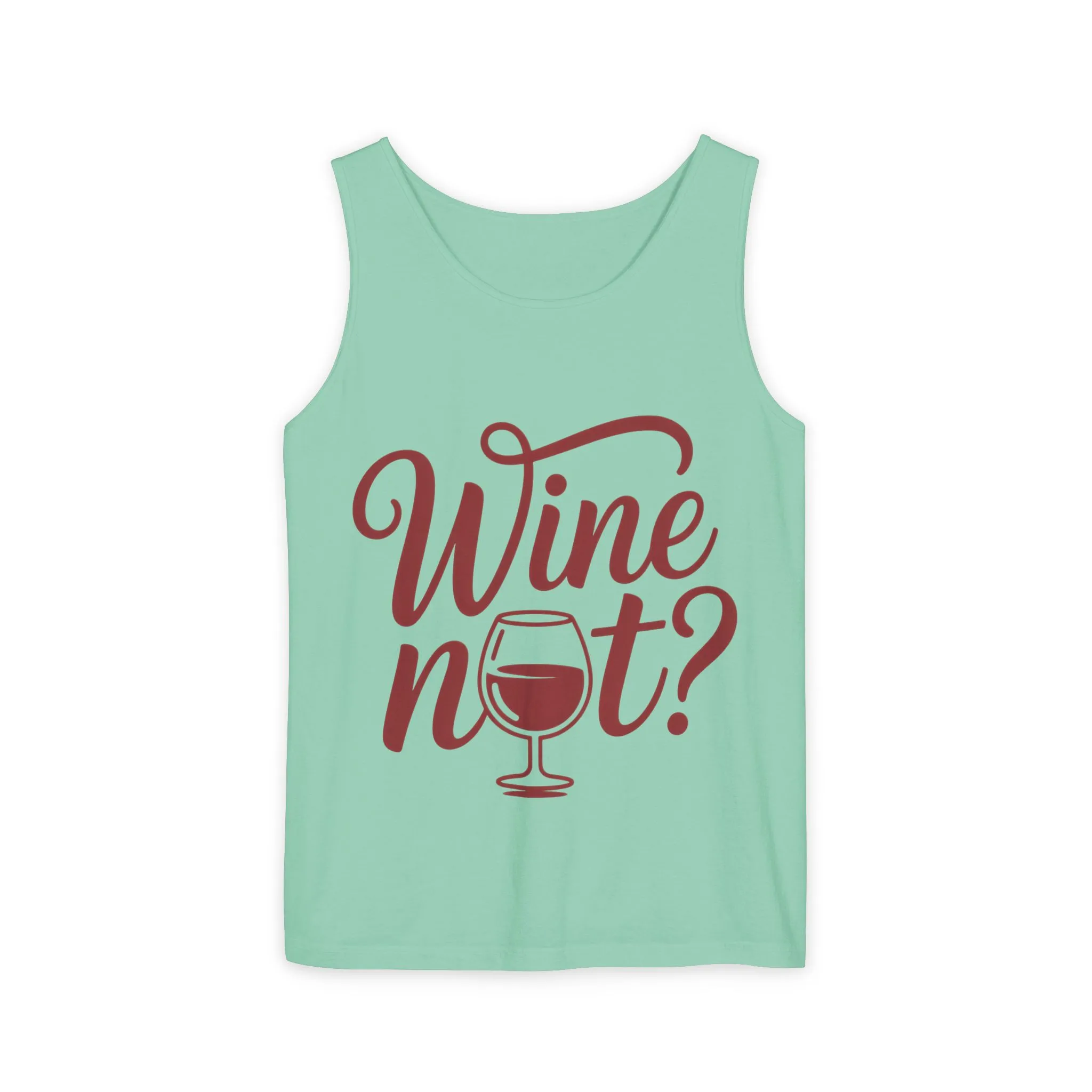Unisex Garment Tank Top, Wine Not? Tank Top - Perfect for Summer Parties, Wine Lovers, Gifts, Casual Wear, or Vacations - Image 42