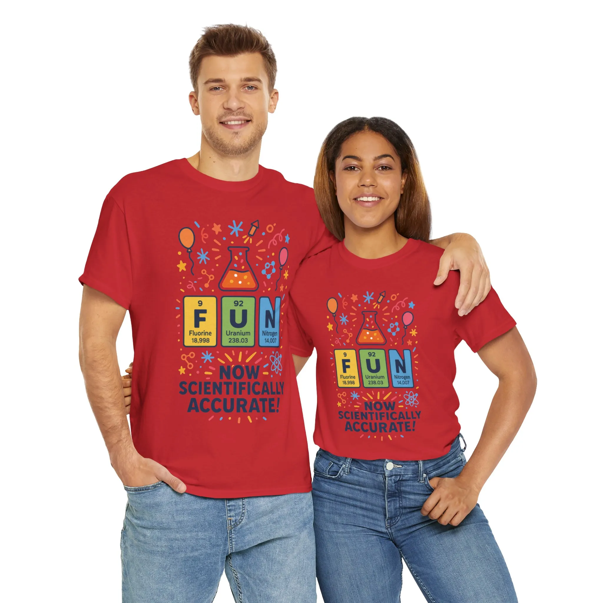 Fun Science Unisex Heavy Cotton Tee, Perfect for STEM Lovers, Gift for Science Teachers, FUN Periodic Table Tee,Nerdy Unisex Shirt - Image 40