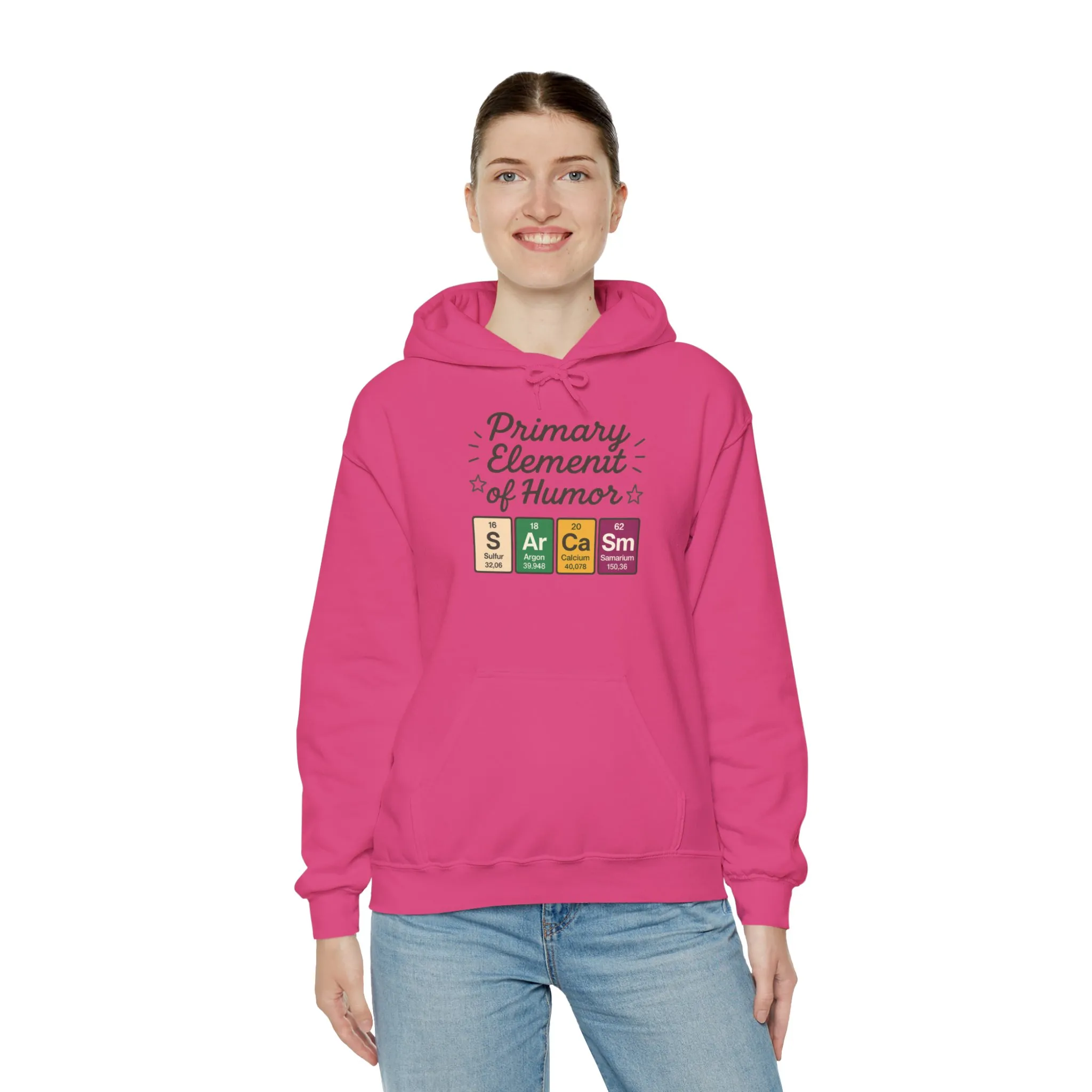 Sarcasm Hoodie for Women, Funny Chemistry Hoodie, Primary Element of Humor Science Sweatshirt, Nerdy Gift for Her - Image 31