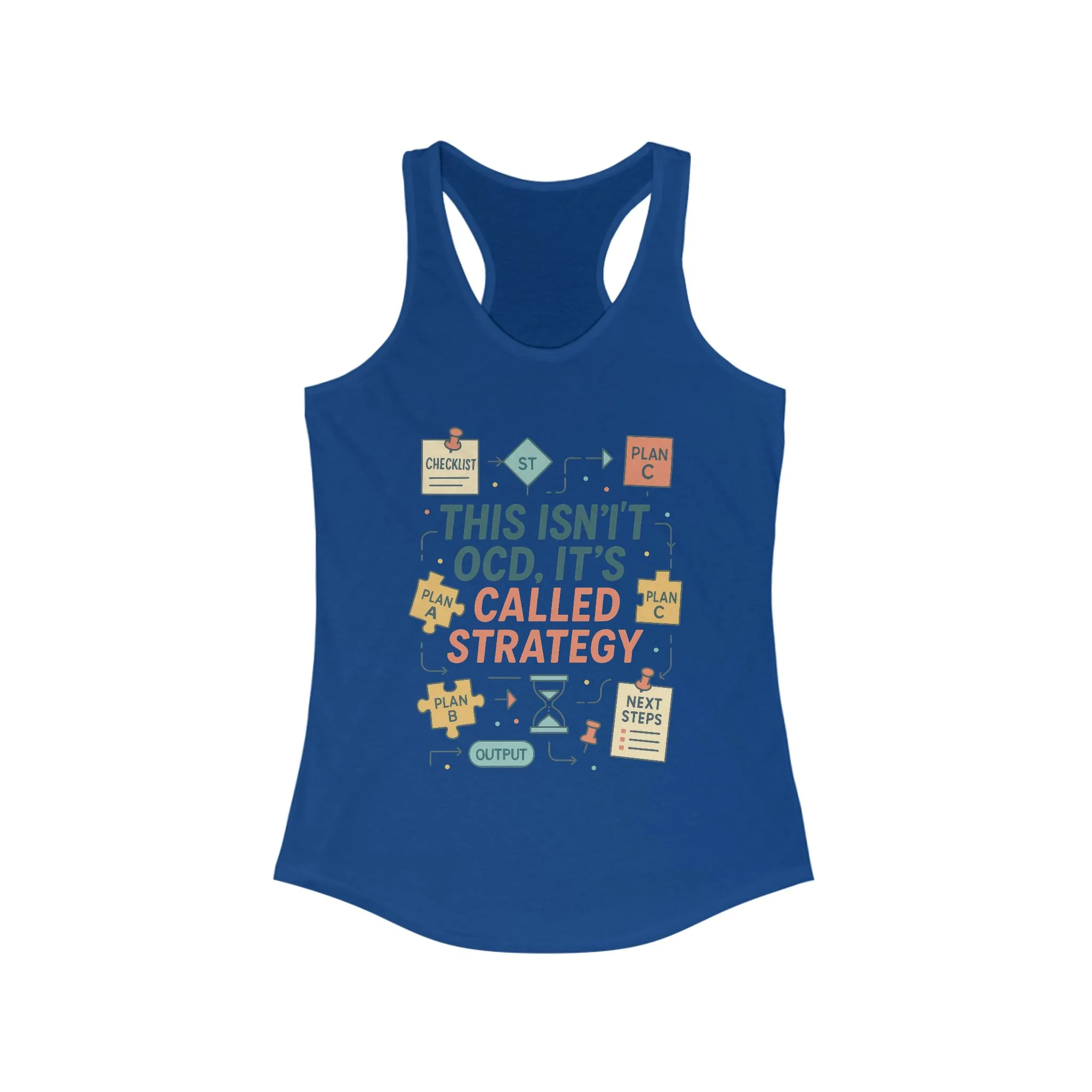 Strategic Humor Racerback Womens Tank, Perfect for Gym, Workout, Gift, Fitness, Casual Wear, arcastic Organizer Tank for Her - Image 21