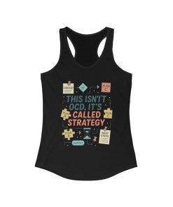 Strategic Humor Racerback Womens Tank, Perfect for Gym, Workout, Gift, Fitness, Casual Wear, arcastic Organizer Tank for Her